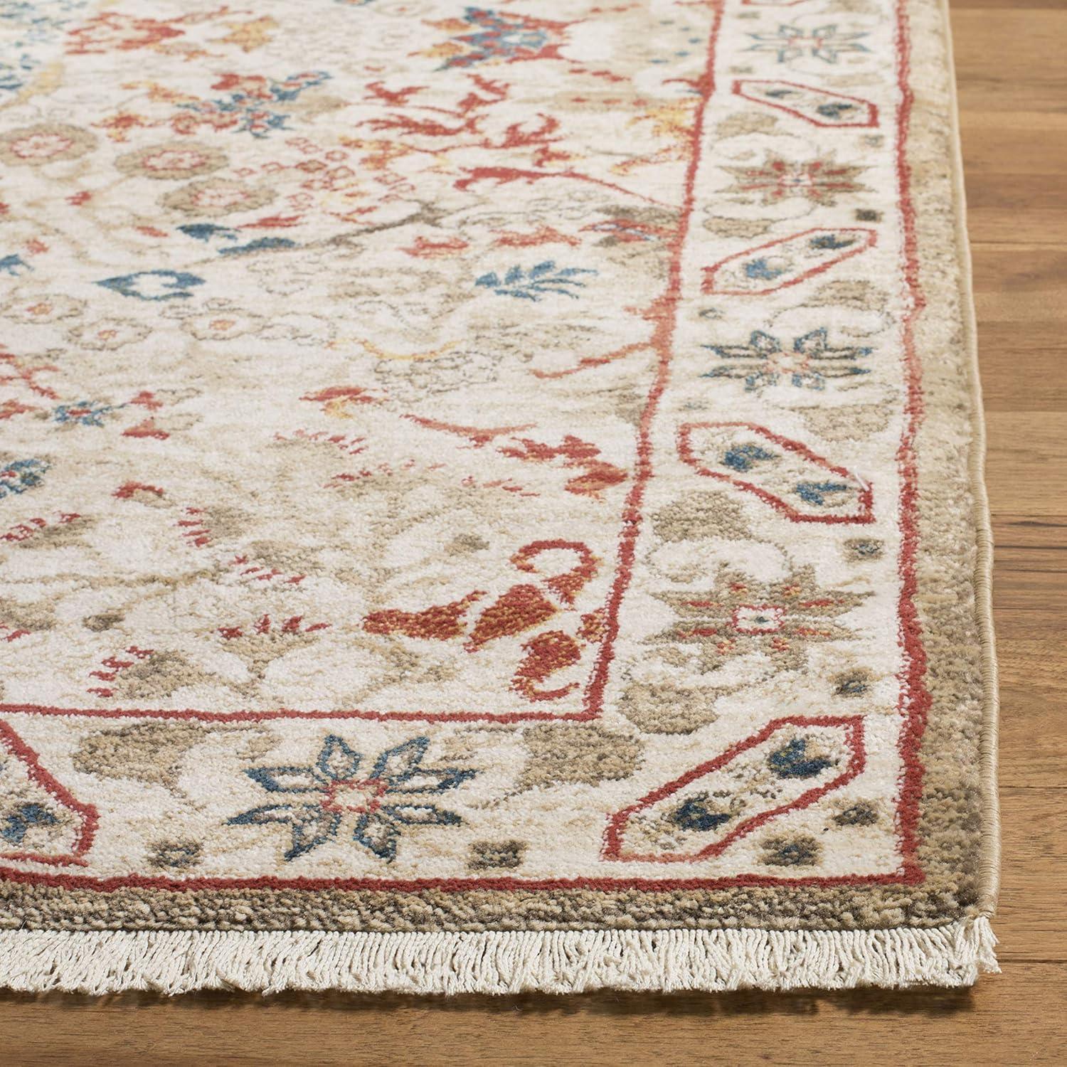 Kashan KSN301 Power Loomed Area Rug - Ivory/Ivory - 9'x12'6" - Safavieh