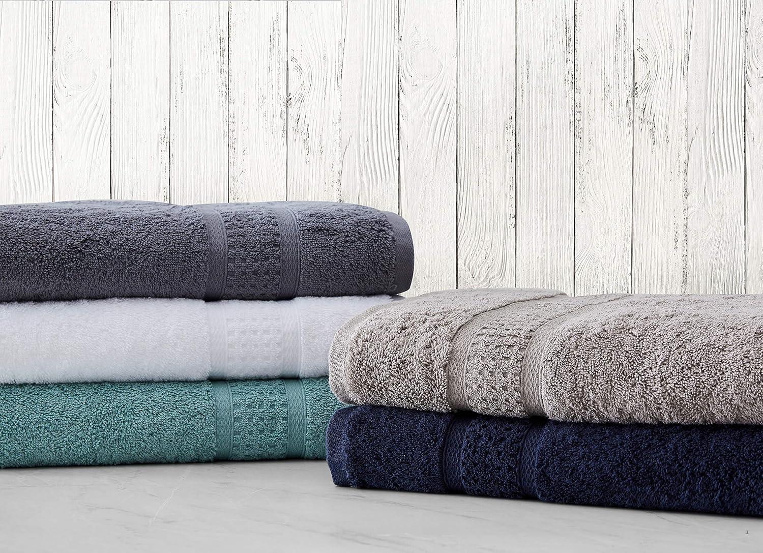 White Cotton Plush 6-Piece Towel Set