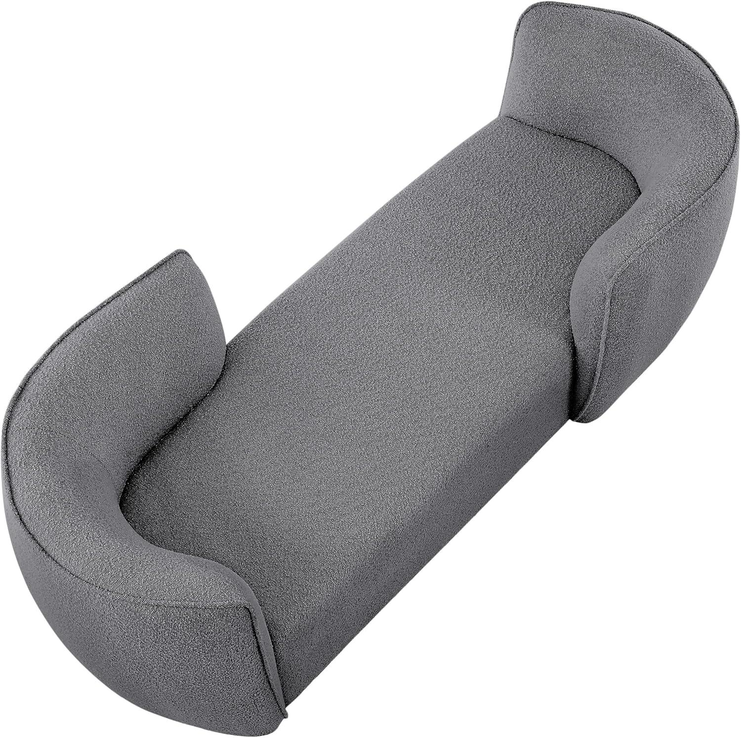 Meridian Furniture Hilton Grey Fabric Chaise
