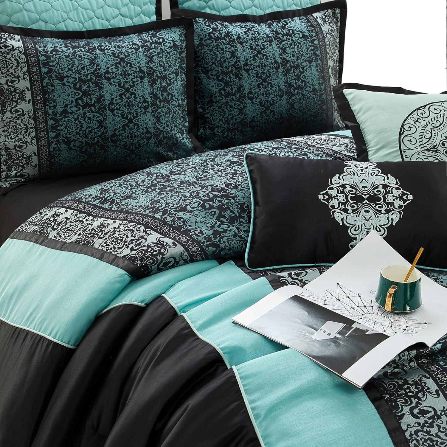 Nanshing America, Inc Arabesque 8 Piece Traditional Comforter Set