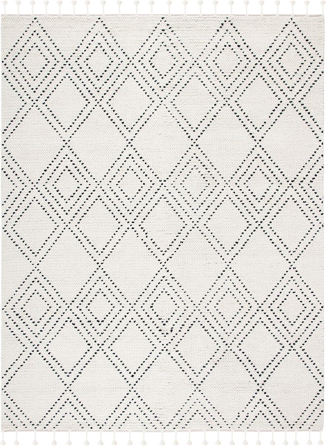 Casablanca CSB676 Hand Loomed Area Rug - Ivory/Black - 8'x10' - Safavieh.