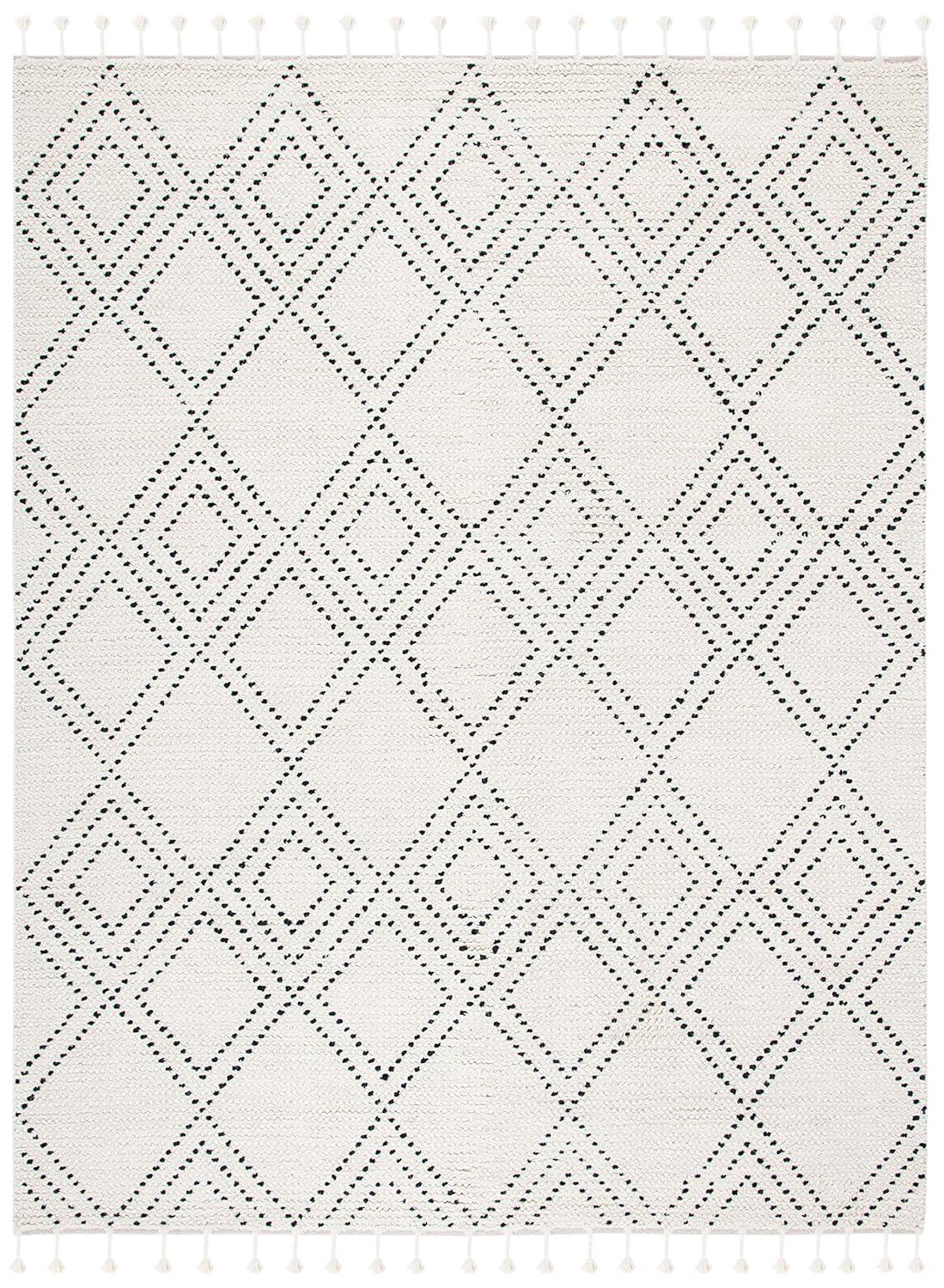 Casablanca CSB676 Hand Loomed Area Rug - Ivory/Black - 8'x10' - Safavieh.