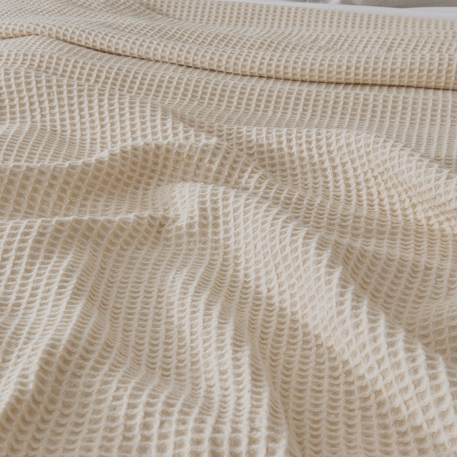 100% Cotton Waffle Weave Blanket