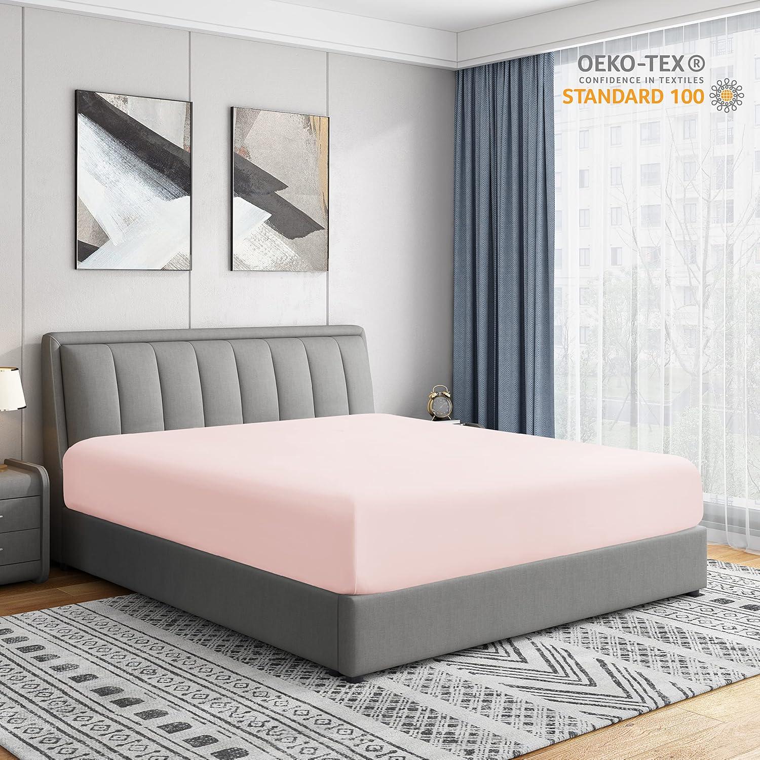 Swift Home 1800 Series 16 Inch Deep Microfiber Fitted Sheet