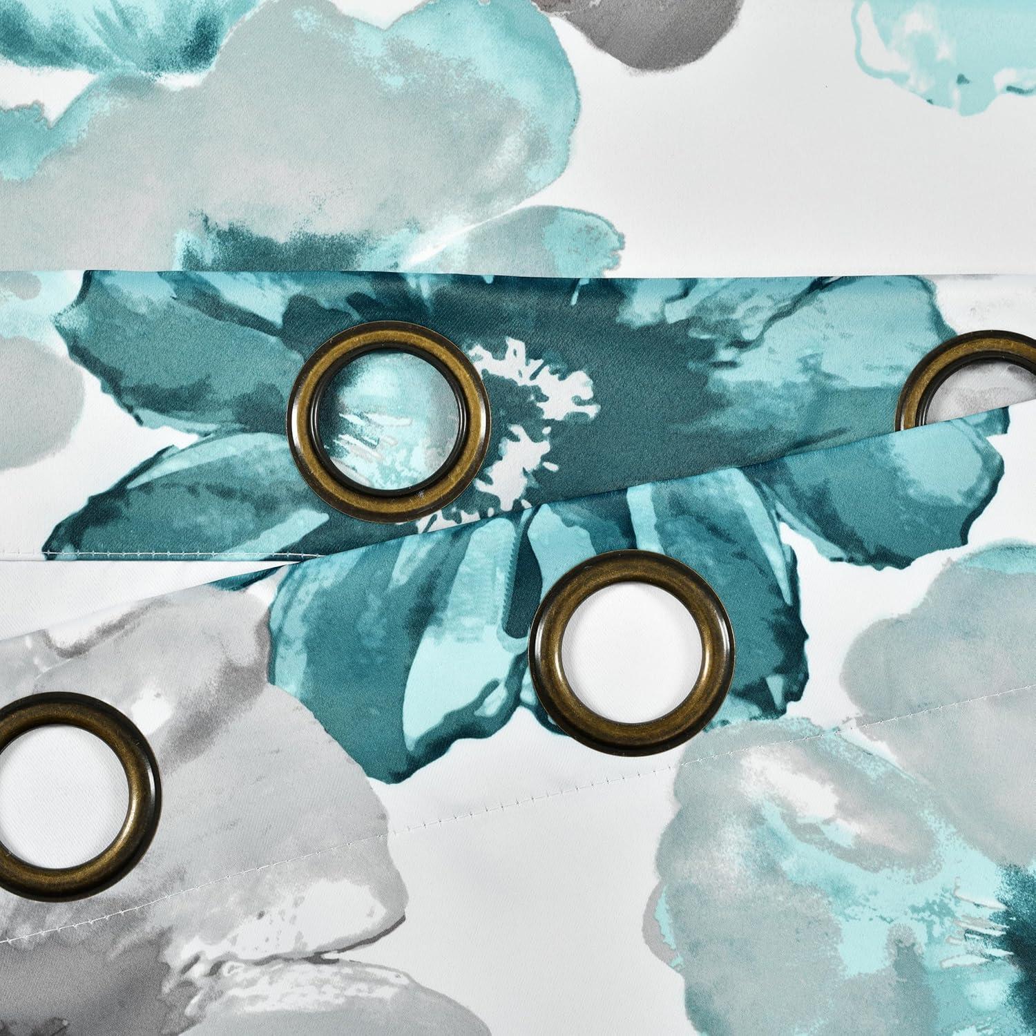 Lush Decor Leah Floral Tailored 52'' W Window Valance