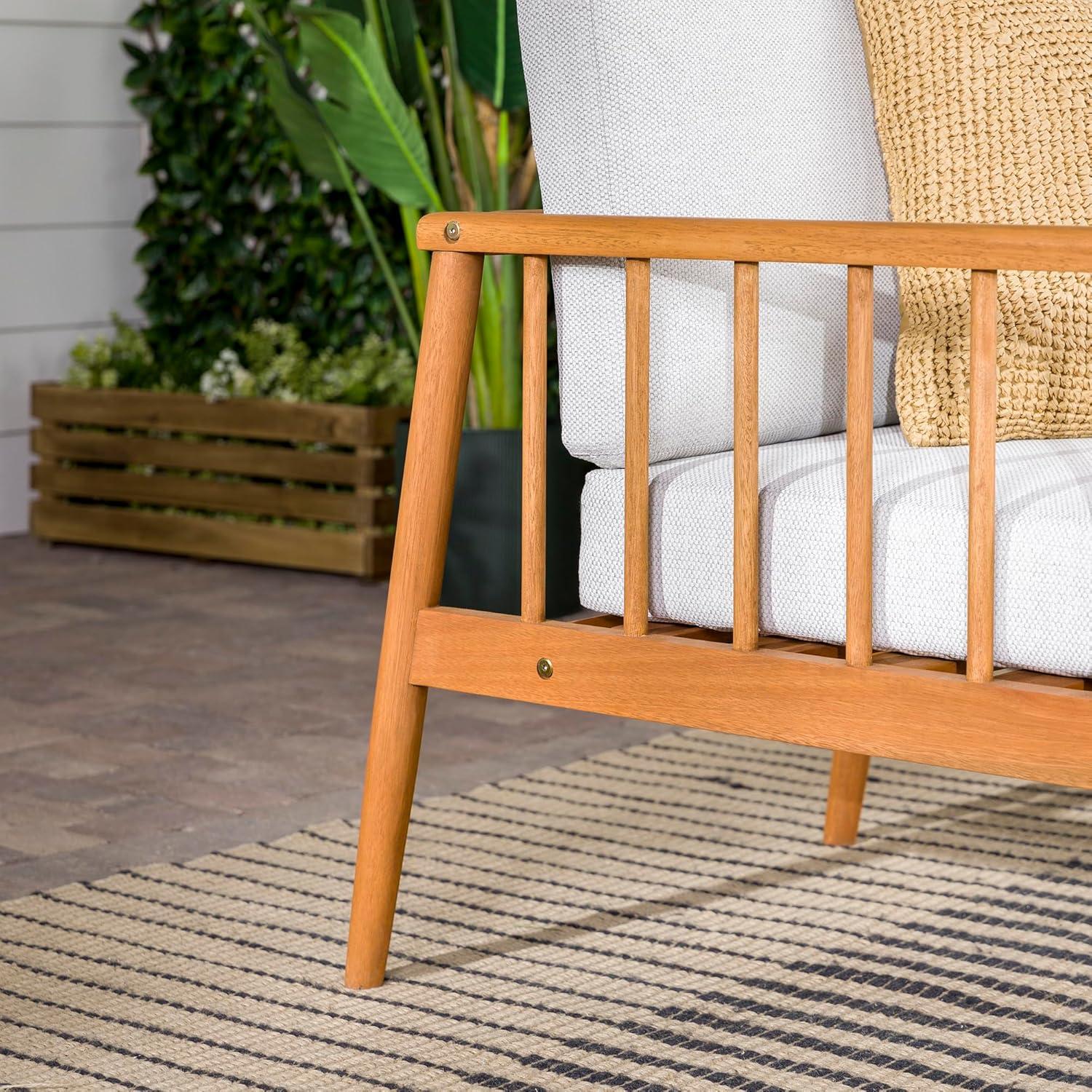 Osparple Contemporary Outdoor Patio Chairs Patio Accent Chair Lounge Chair for Living Room, Sunroom, or Patio Relaxation, Brown