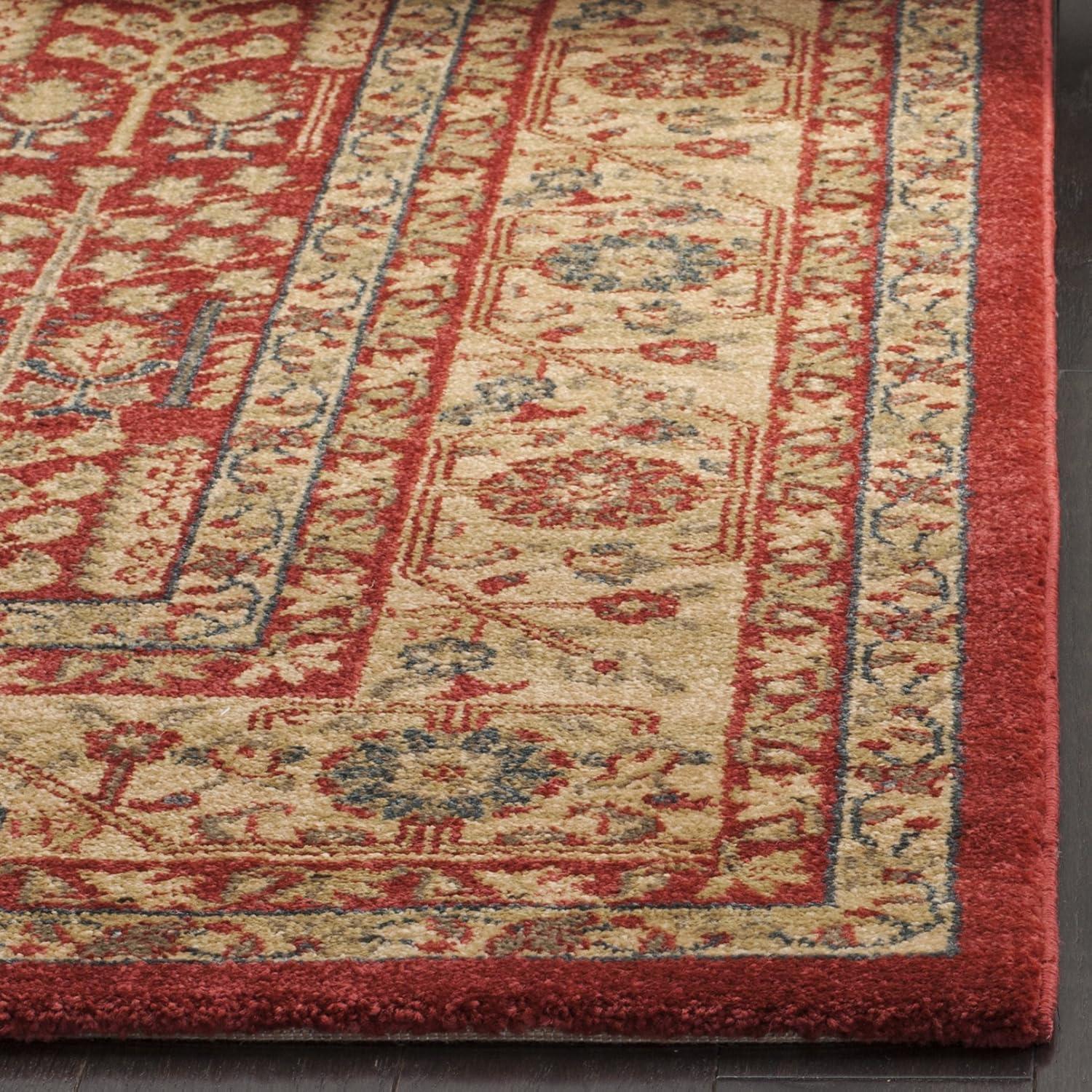Mahal MAH697 Power Loomed Indoor Area Rug - Red/Natural - 6'7"x9'2" - Safavieh.