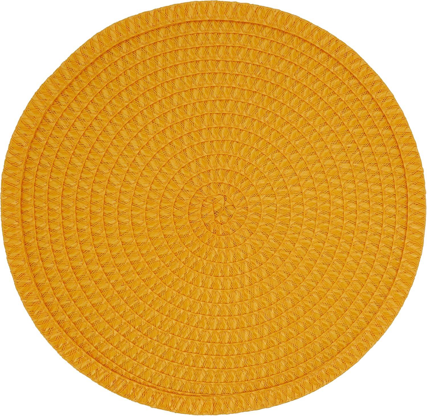 Brielle Polypropylene Plastic Round Placemat (Set of 4)