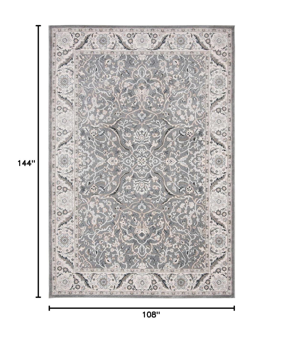 SAFAVIEH Isabella Kuzman Oriental Area Rug, Grey/Dark Grey, 9' x 12'