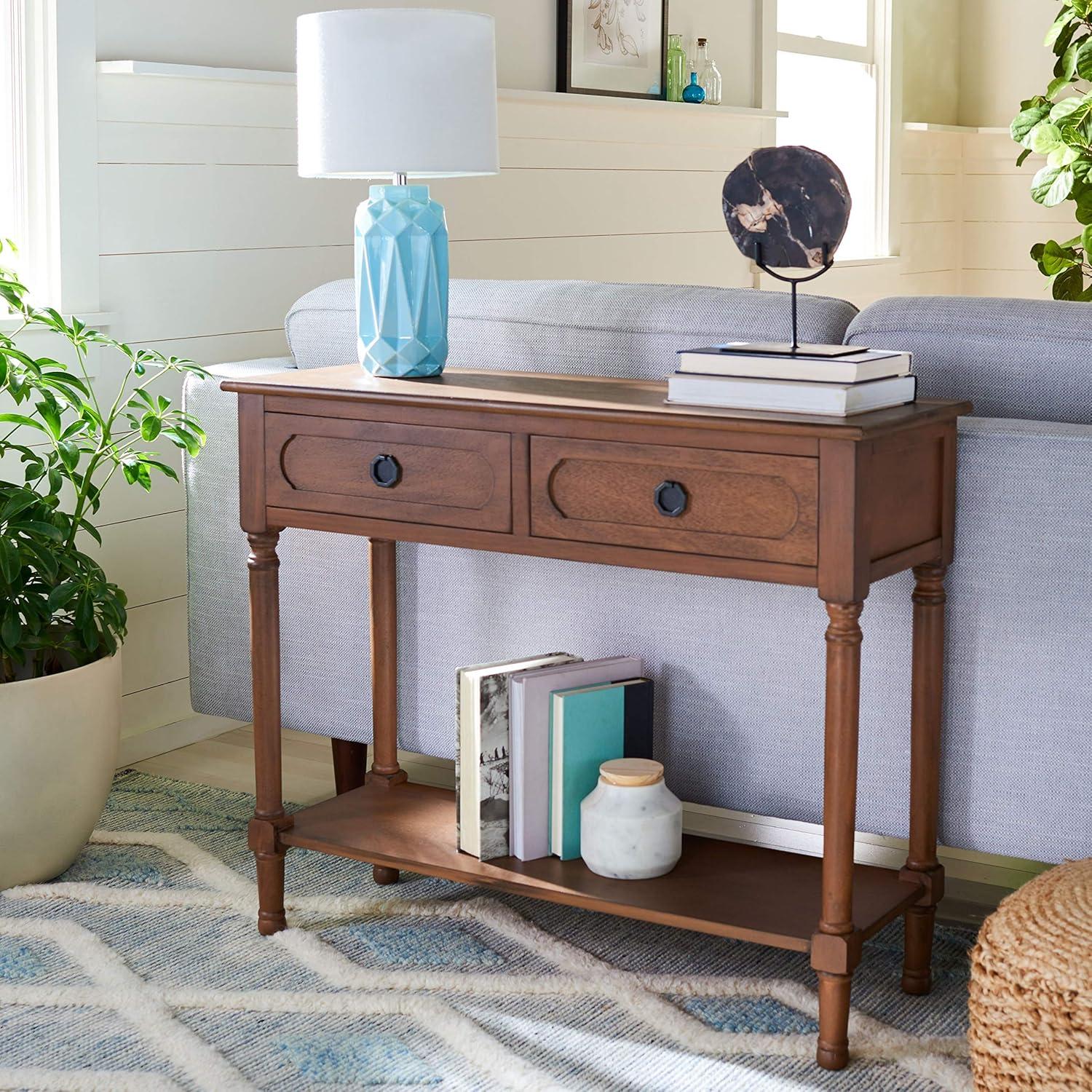 Allura 2 Drawer Console Table - CNS5725C - Brown - Safavieh