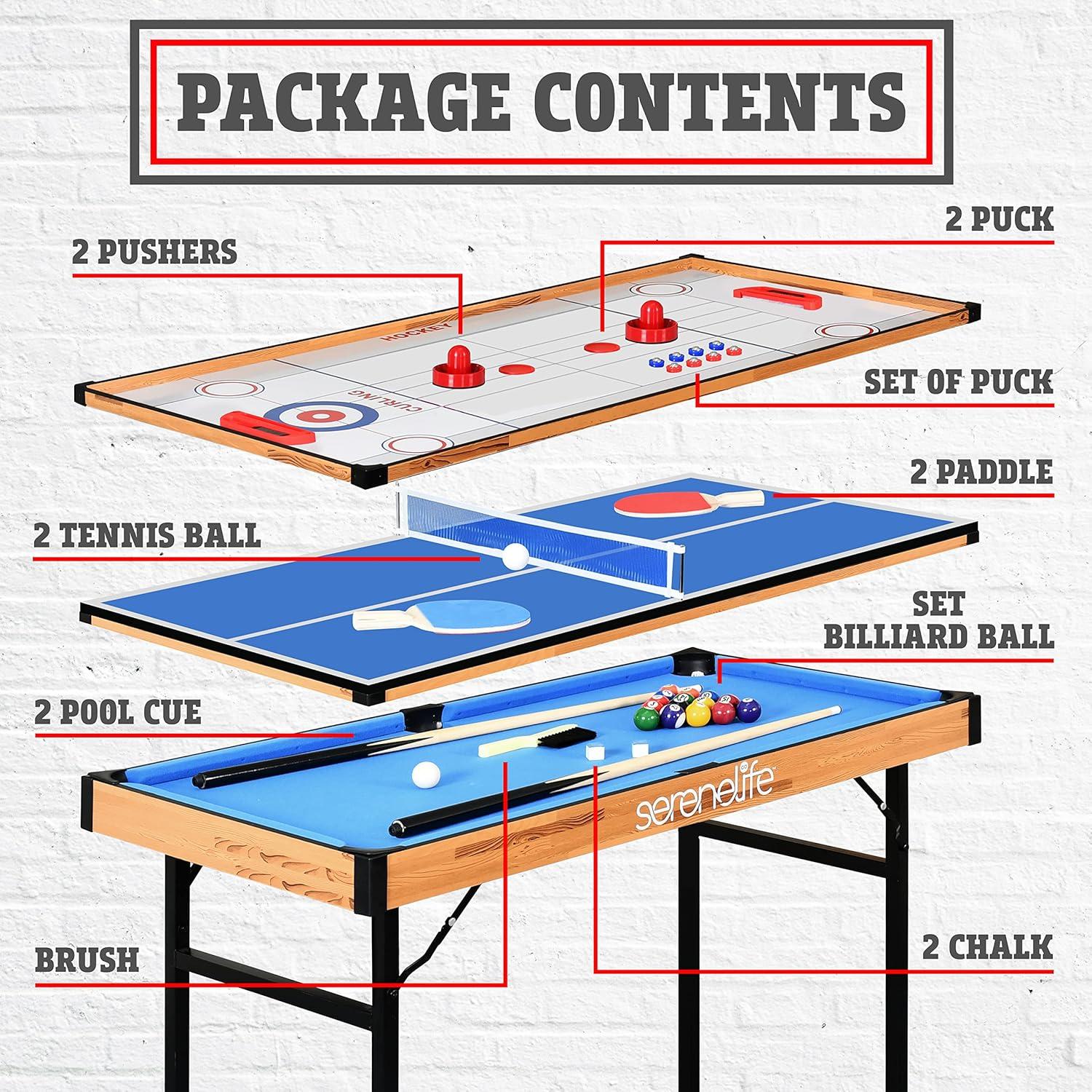 SereneLife Multi Game Table - (Multi color)