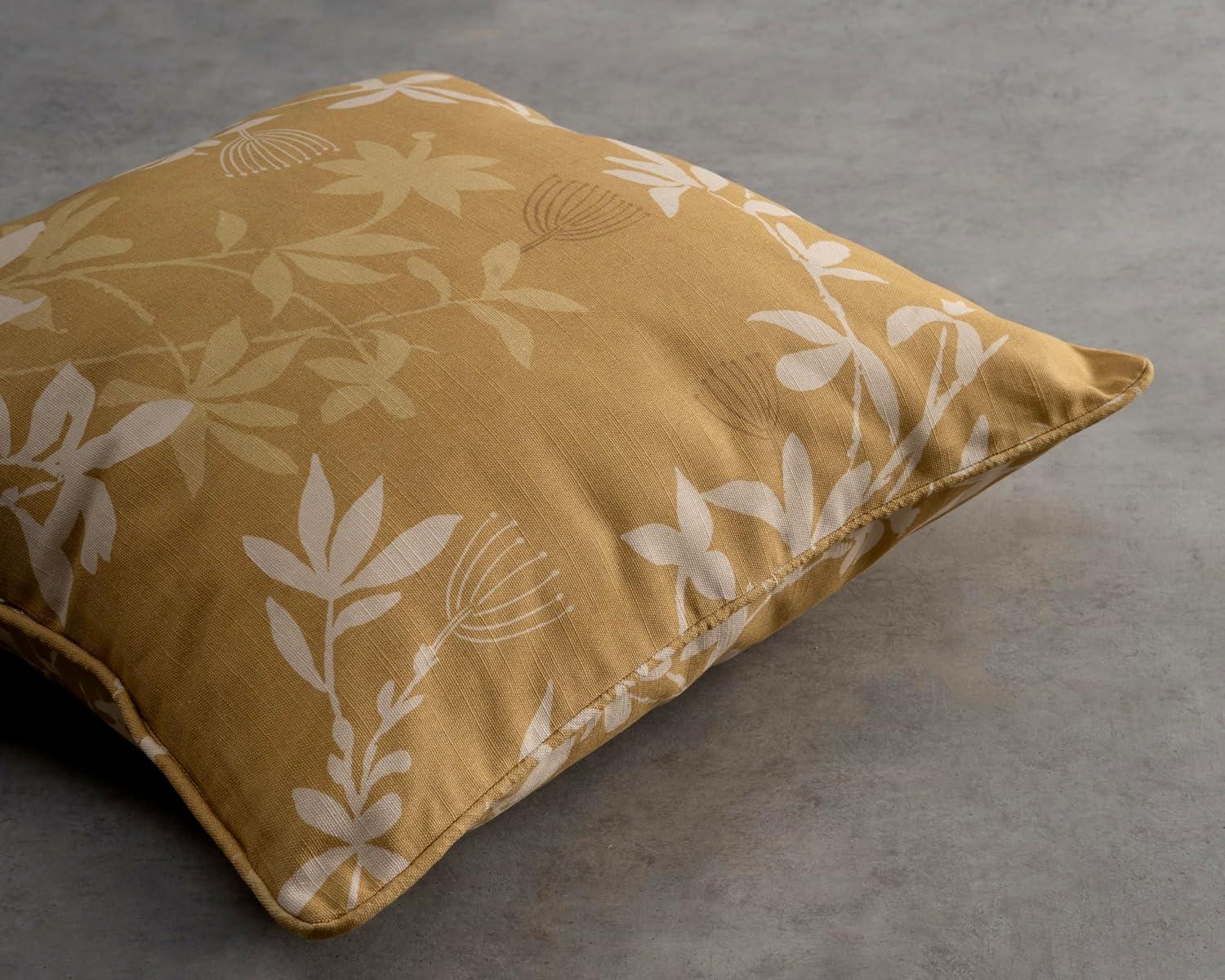 Maison d' Hermine Decorative Pillow Covers 20x20 Inch Square 100% Cotton Throw pillow Covers with invisible Zipper Cushion Case for Living Room Couch, Chair, Sofas, Bedroom, Home (Louxor - Dark Beige)