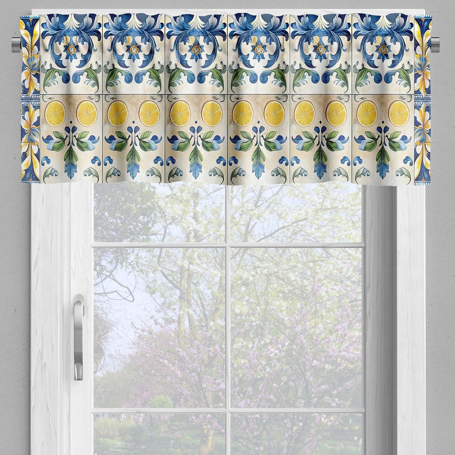 Tailored 55'' W Kitchen Curtain