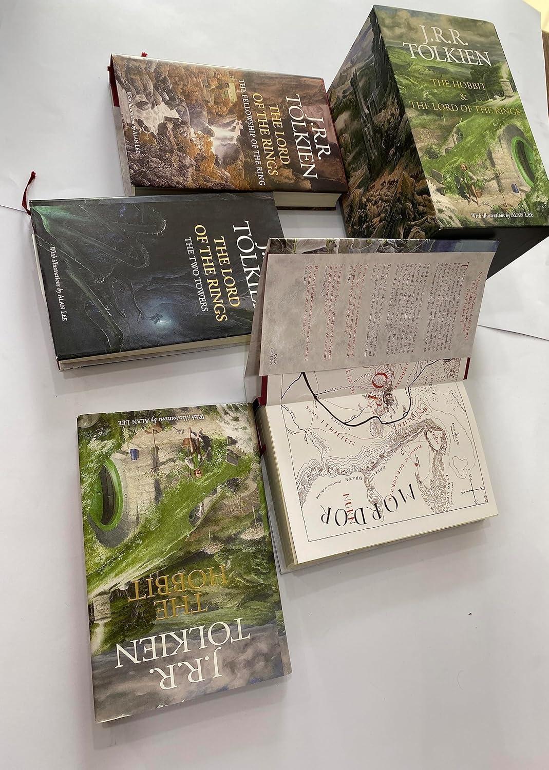 The Hobbit & the Lord of the Rings Illustrated by Alan Lee Box Set - by  J R R Tolkien (Hardcover)
