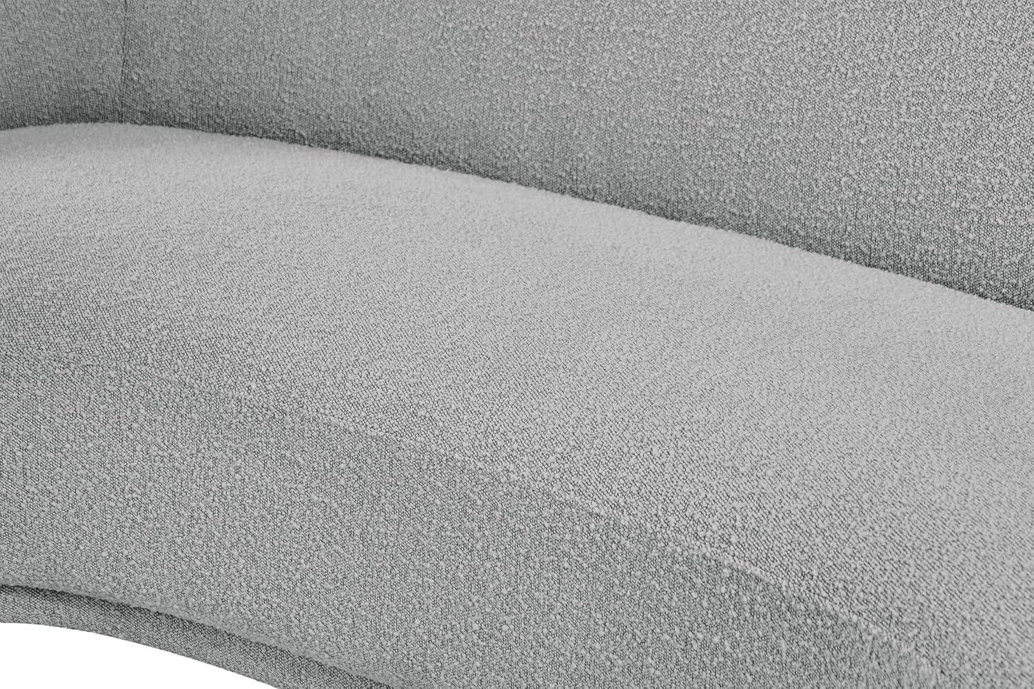 Meridian Furniture Hyde Grey Boucle Fabric Sofa