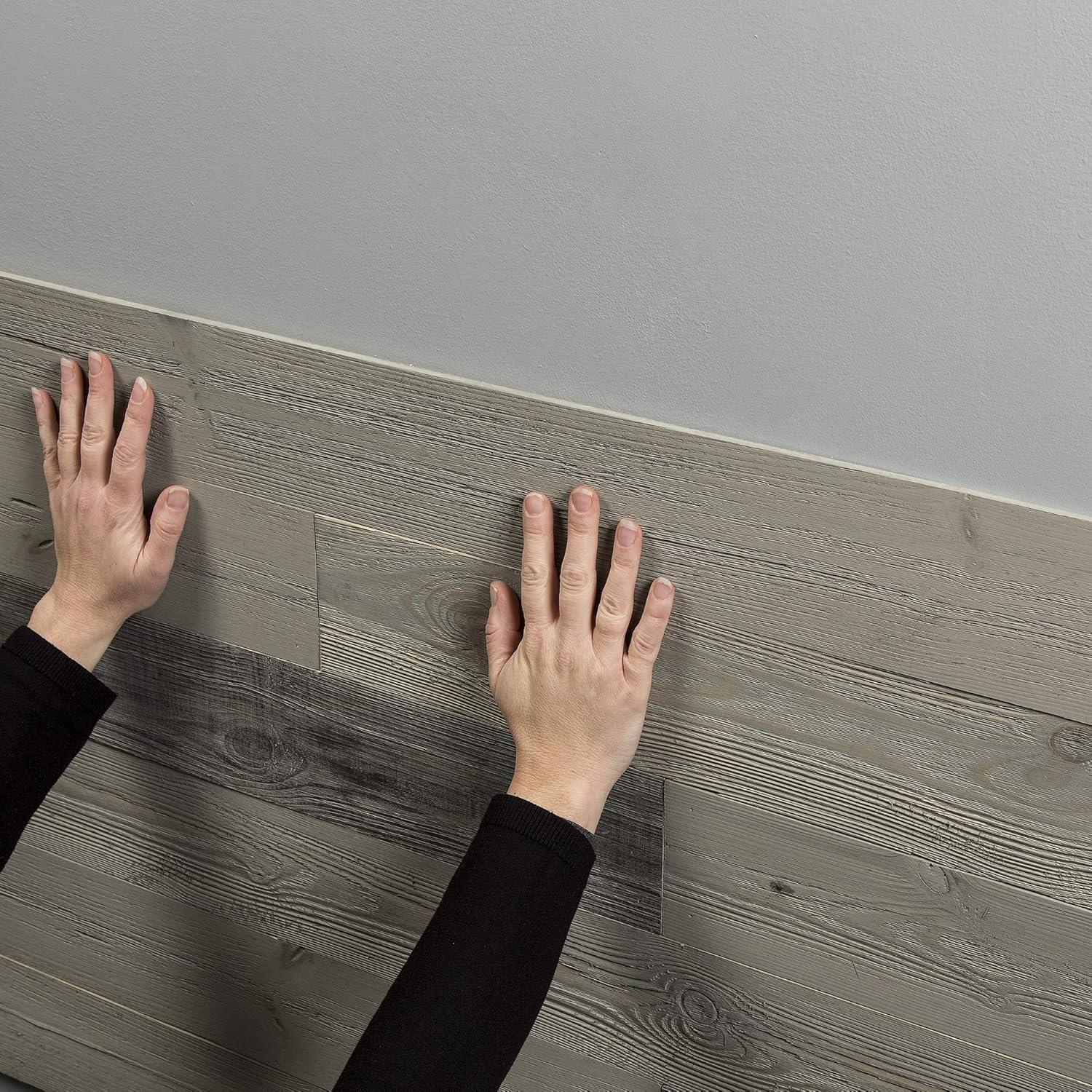 Rustic Grove Wood Planks (Mixed Gray-Dark)