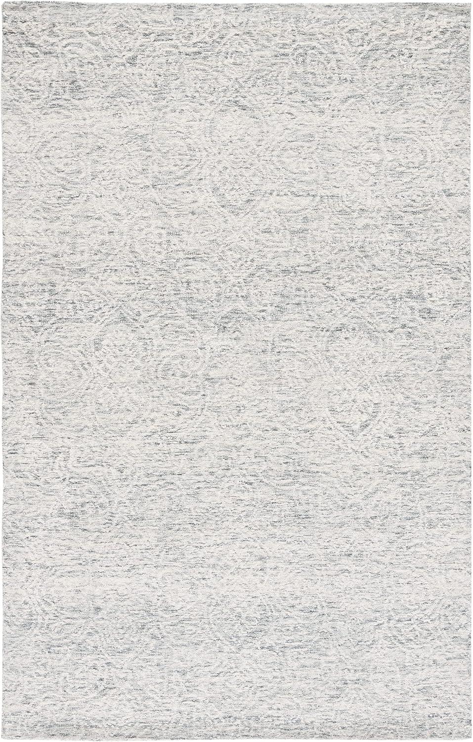 Elegance Gray 4' x 6' Hand-Tufted Wool Area Rug