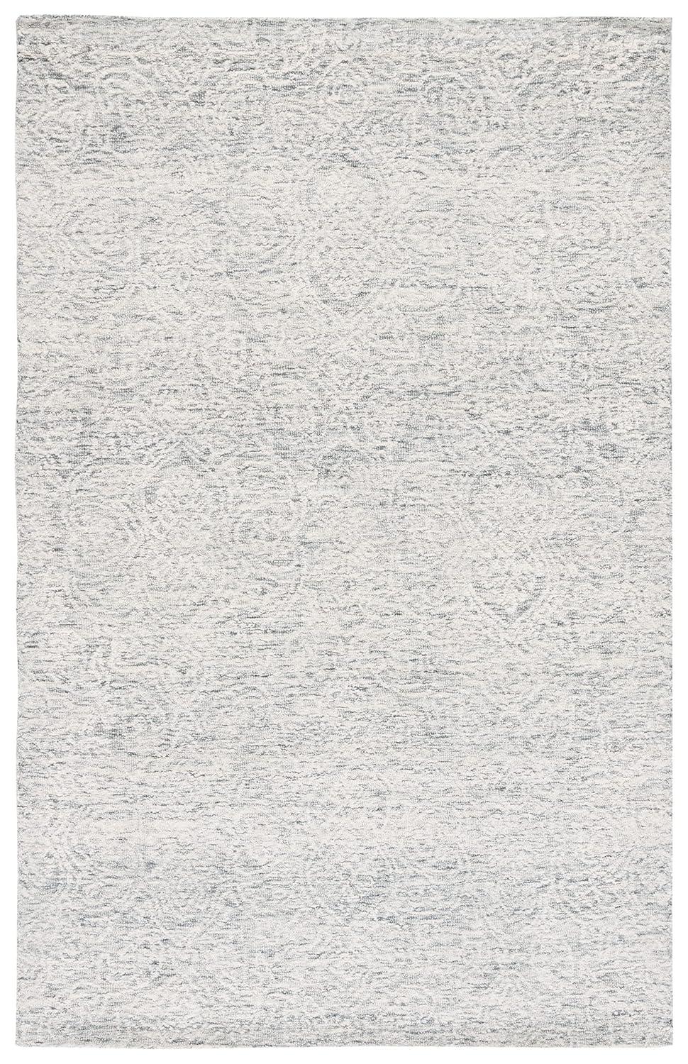Metro MET998 Hand Tufted Indoor Area Rug - Dark Grey/Ivory - 4'x6' - Safavieh