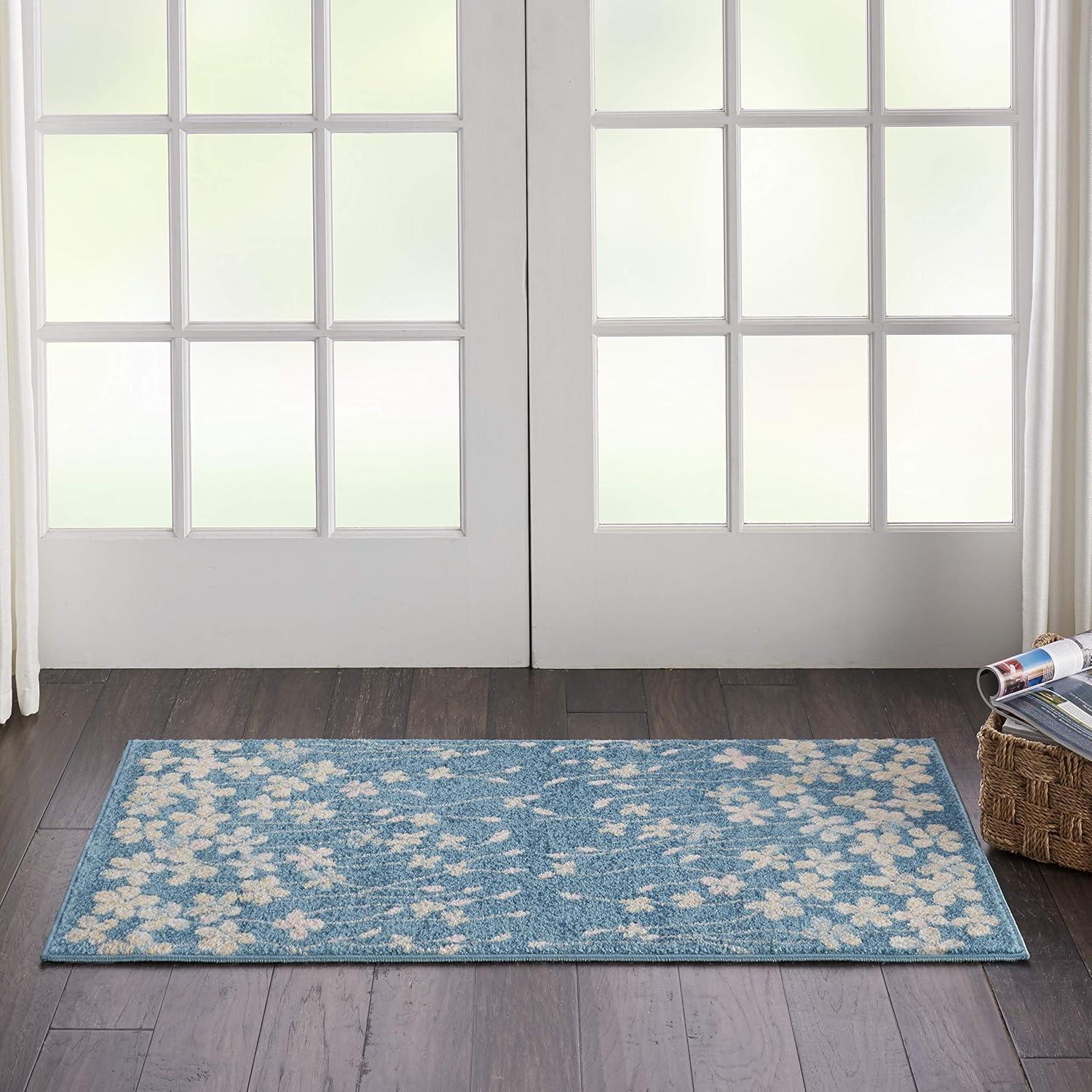 Nourison Tranquil Bohemian Botanical Bloom Area Rug