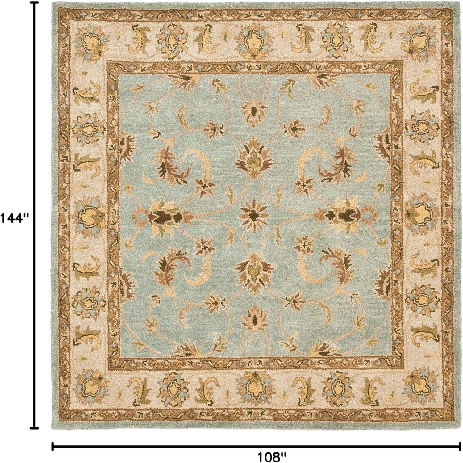 Heritage HG913 Hand Tufted Area Rug - Light Blue/Beige - 8'9"x11'9" - Safavieh.