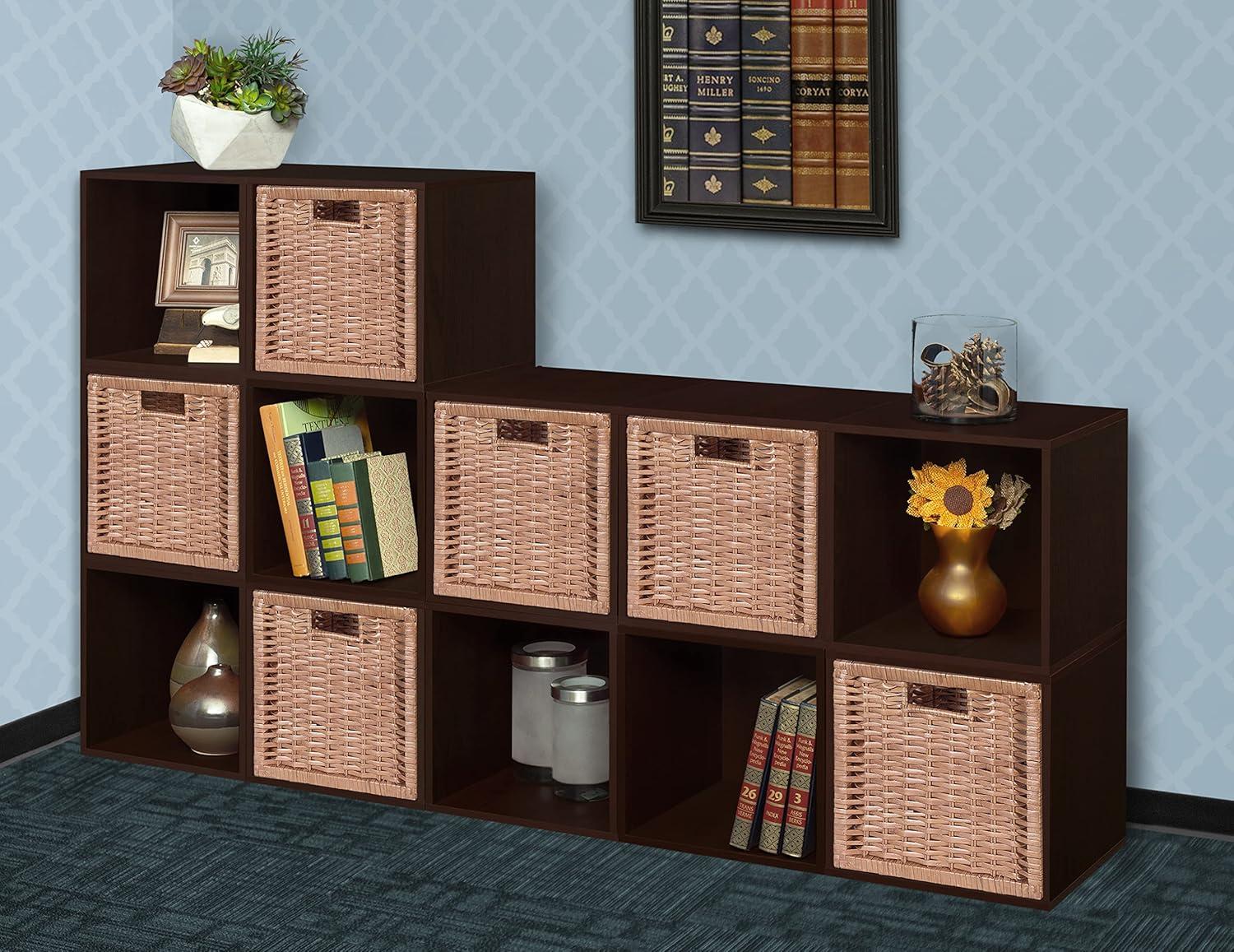 Niche Cubo Storage Organizer Open Bookshelf Set- 6 Cubes- Cherry