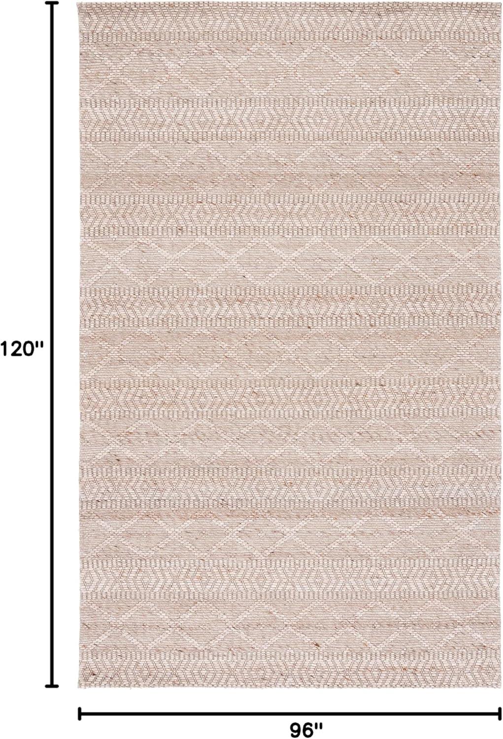 Marbella MRB751 Flat Weave Indoor Area Rug - Natural/Beige - 8'x10' - Safavieh