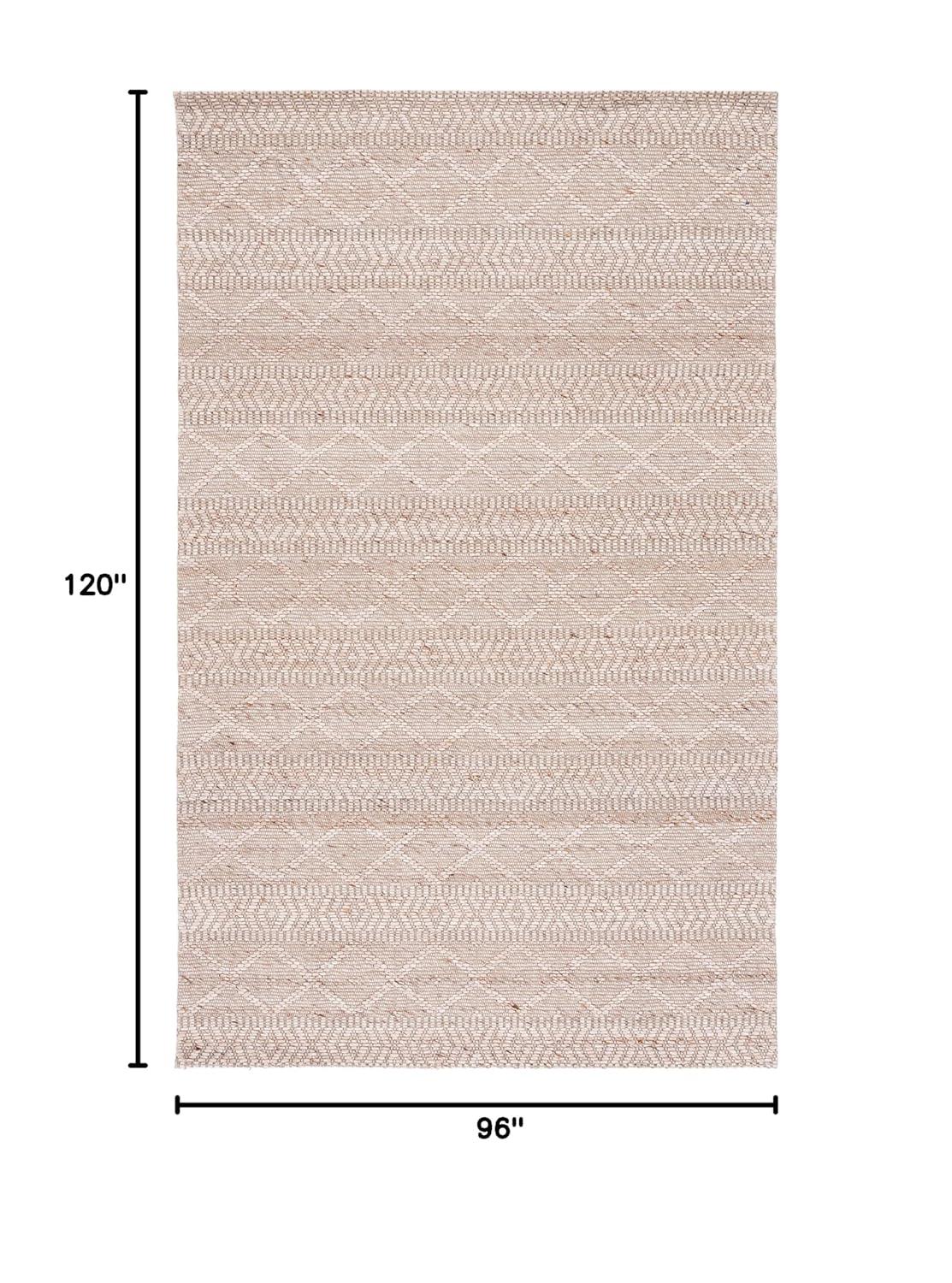 Marbella MRB751 Flat Weave Indoor Area Rug - Natural/Beige - 8'x10' - Safavieh