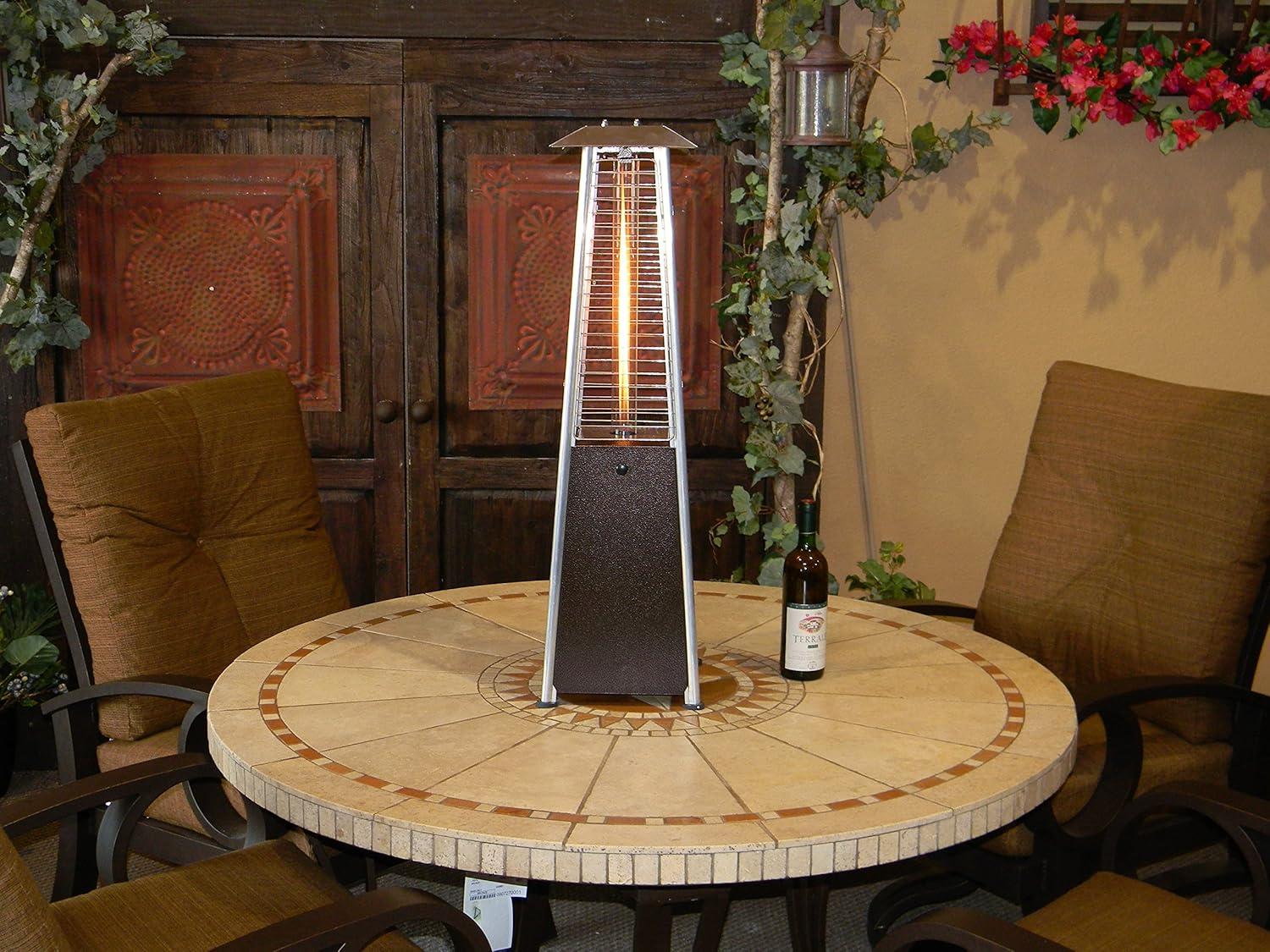 Tan Heavy Duty Waterproof Patio Heater Cover with Zipper