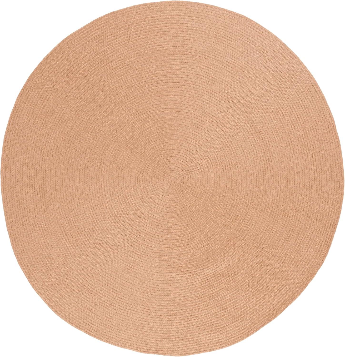 Braided BRD402 Hand Woven Area Rug - Tan - 7' round - Safavieh.