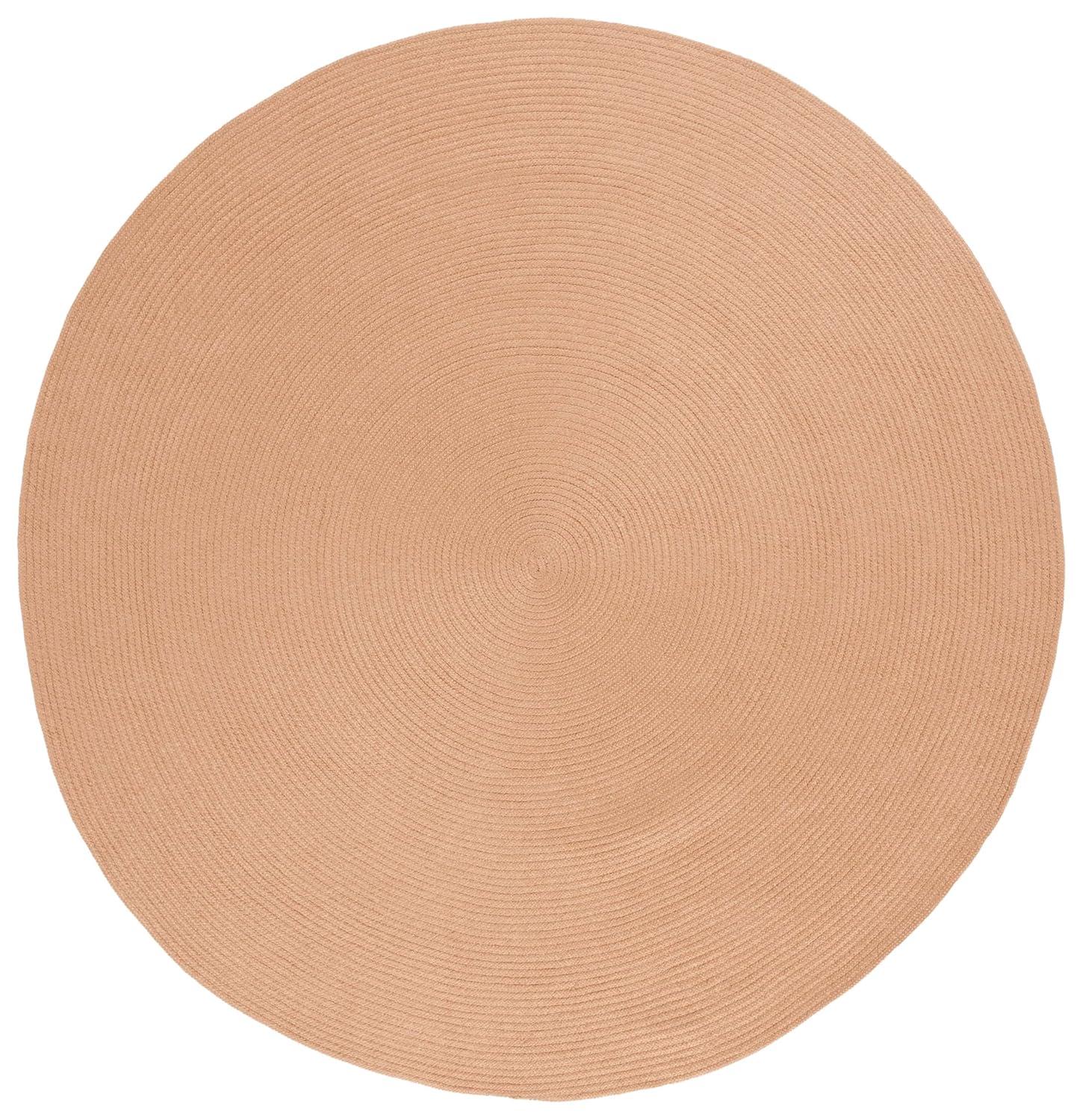 Braided BRD402 Hand Woven Area Rug - Tan - 5' round - Safavieh.