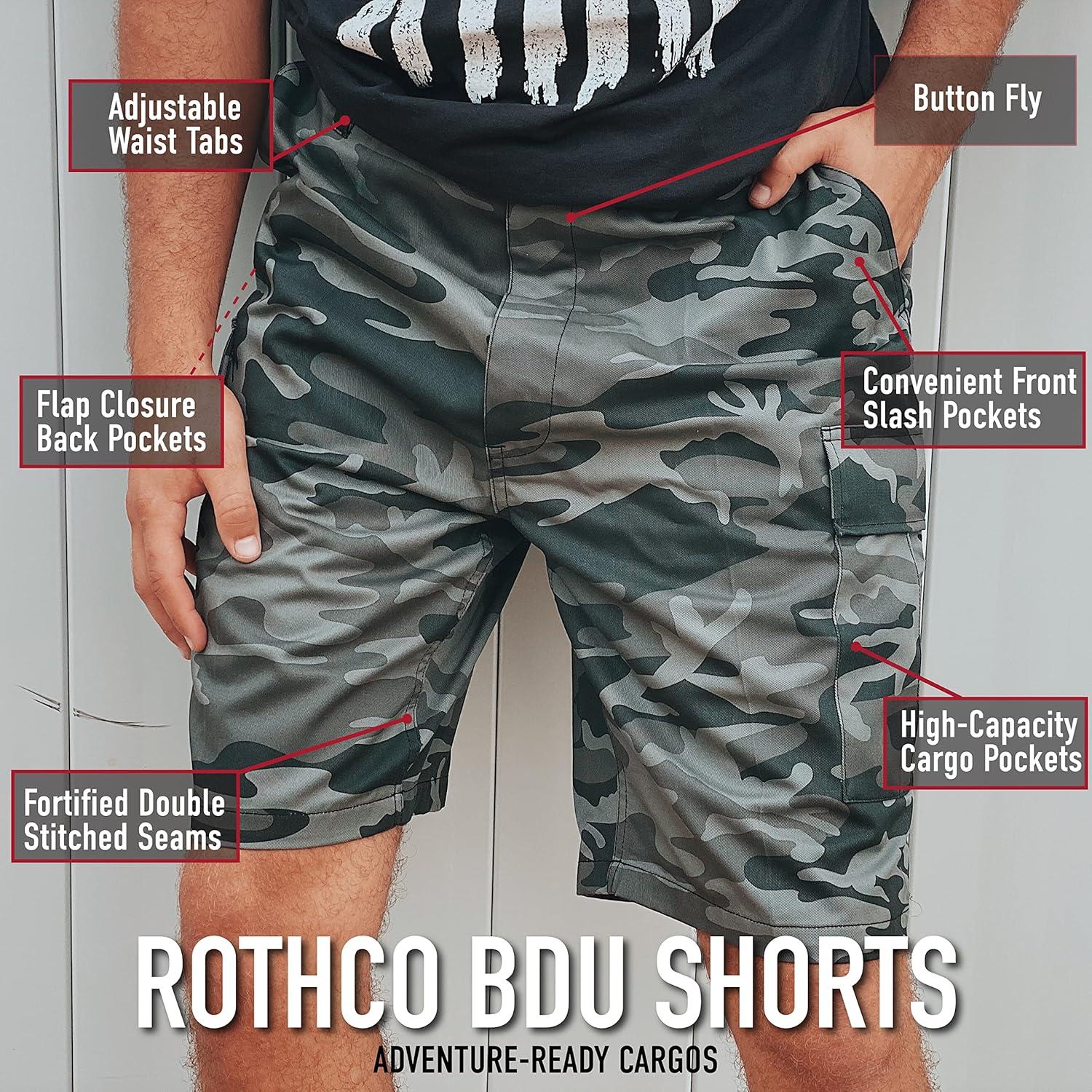 Rothco Digital Camo BDU Shorts,Desert Digital Camo,Large
