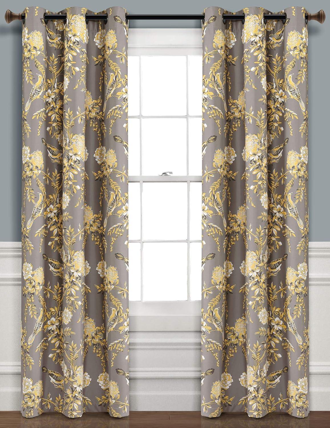 Lush Decor Foreston Floral Max Blackout Thermal Curtain Panels (Set of 2)