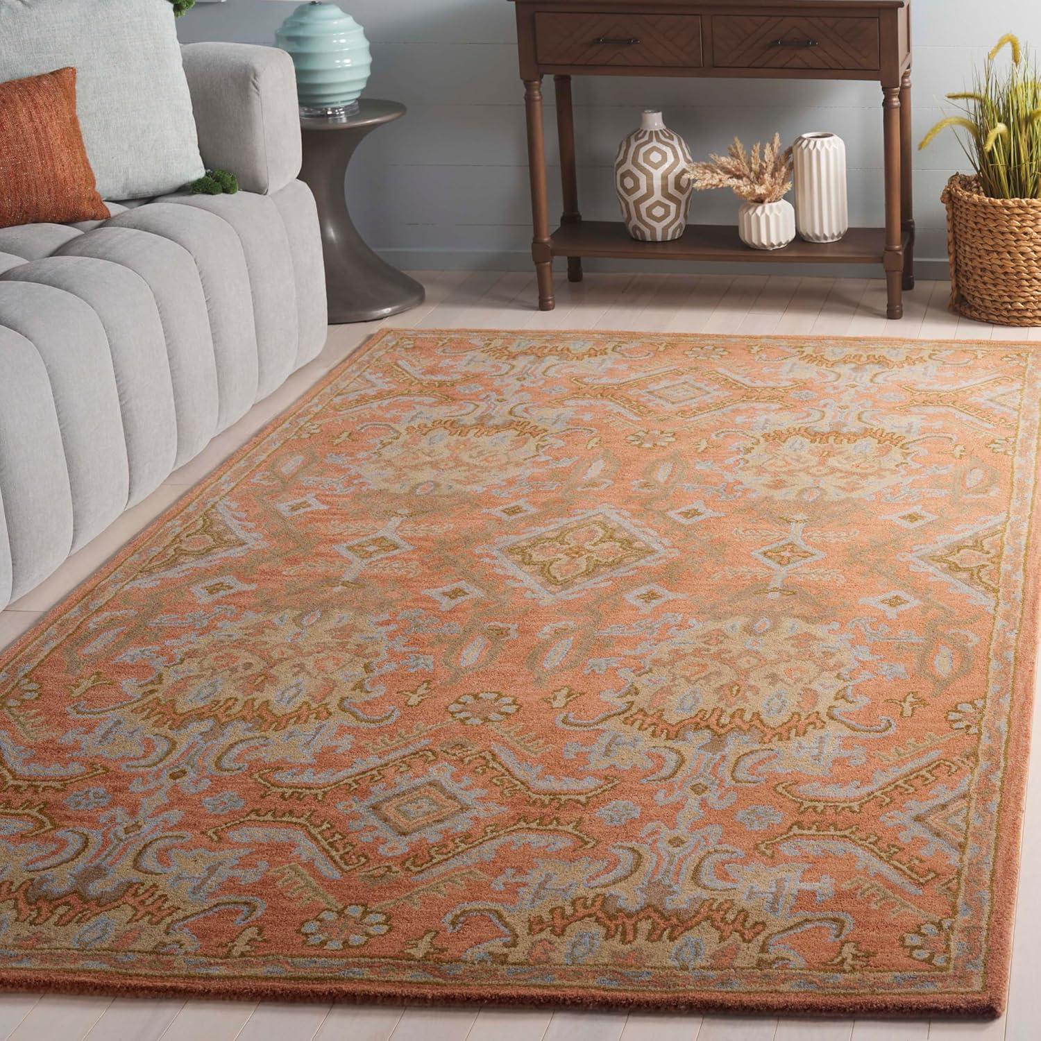 Wyndham WYD203 Power Loomed Area Rug - Terracotta - 5'x8' - Safavieh.