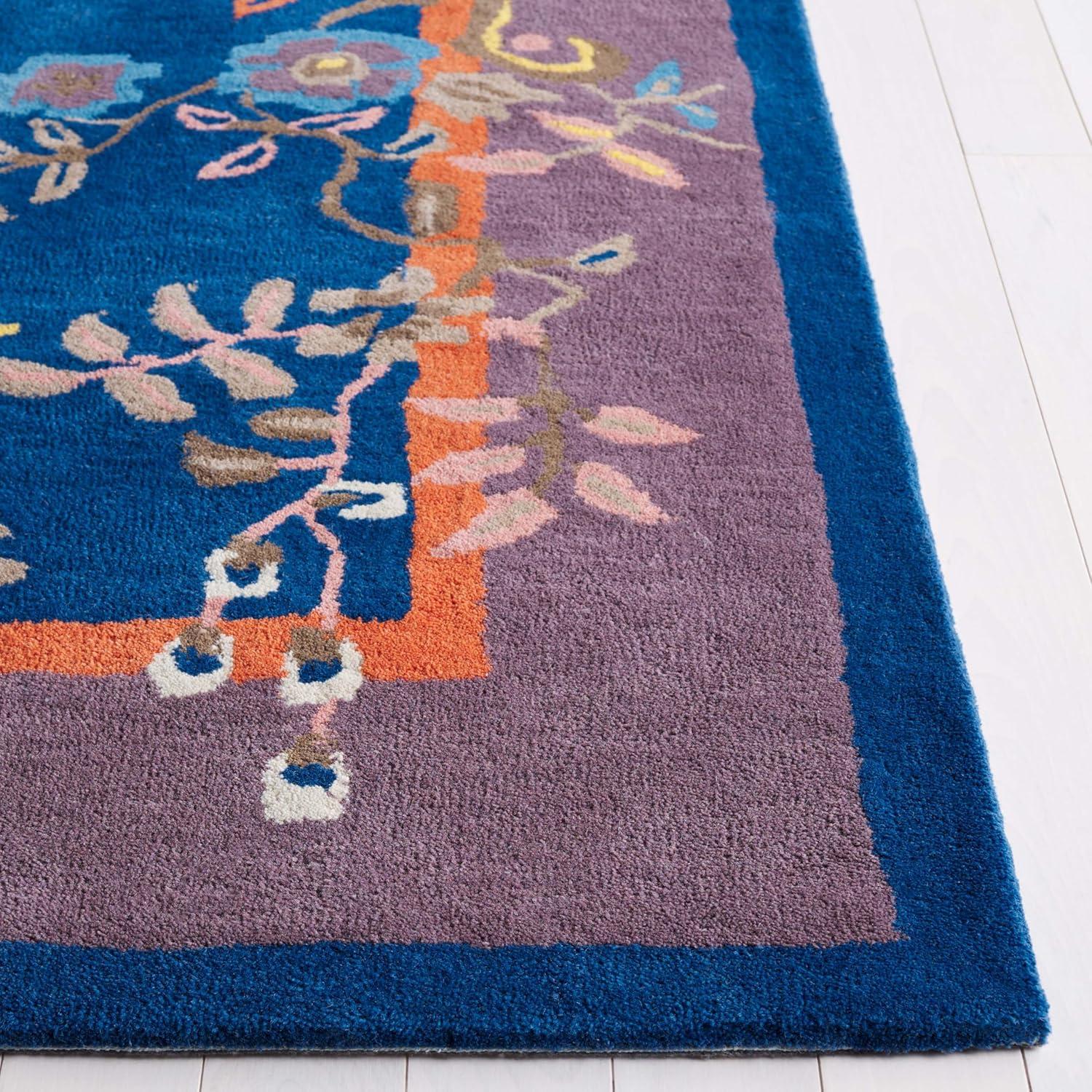 SAFAVIEH Metro Louise Floral Area Rug, Purple/Green, 5' x 8'