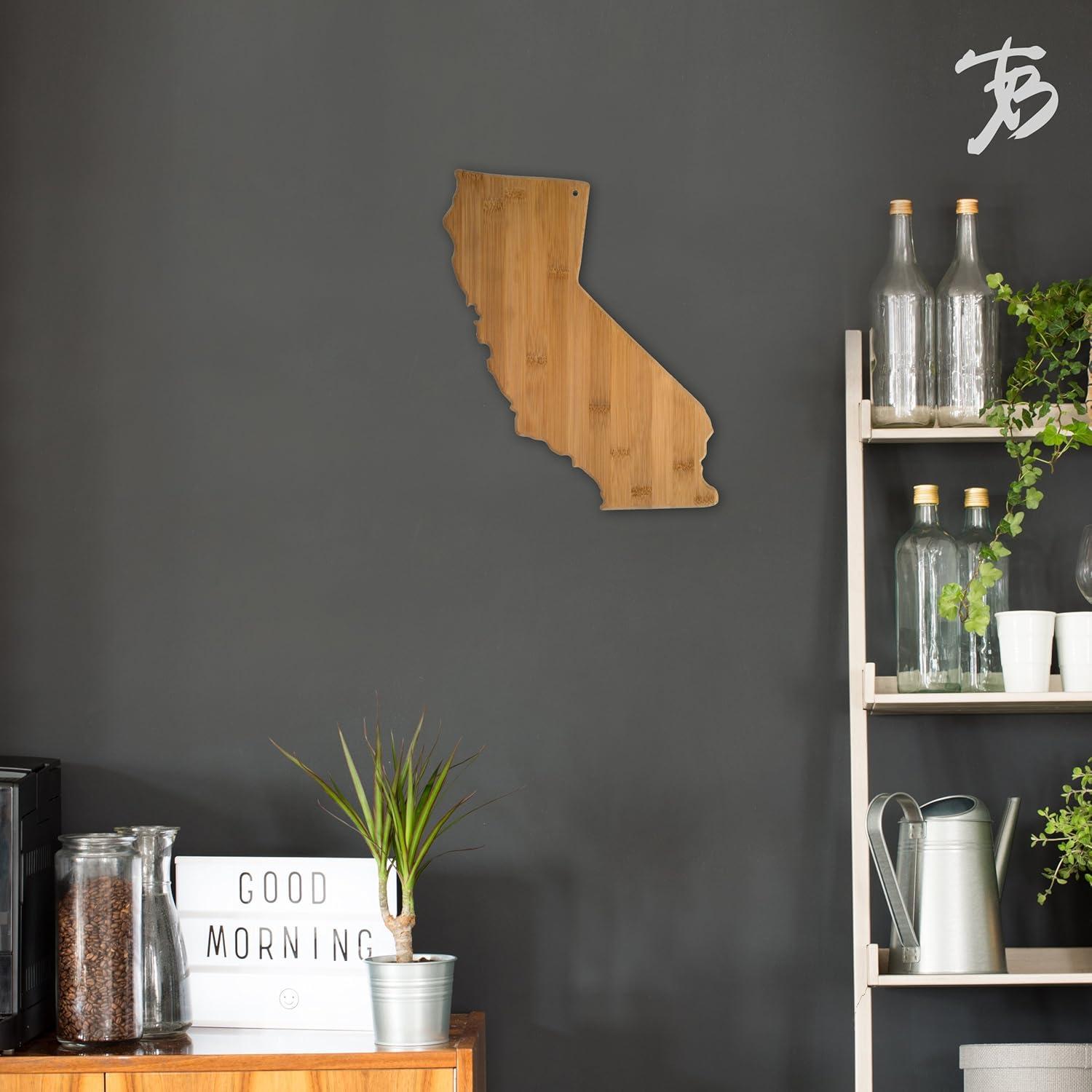 California State Shaped Bamboo Serving & Cutting Board