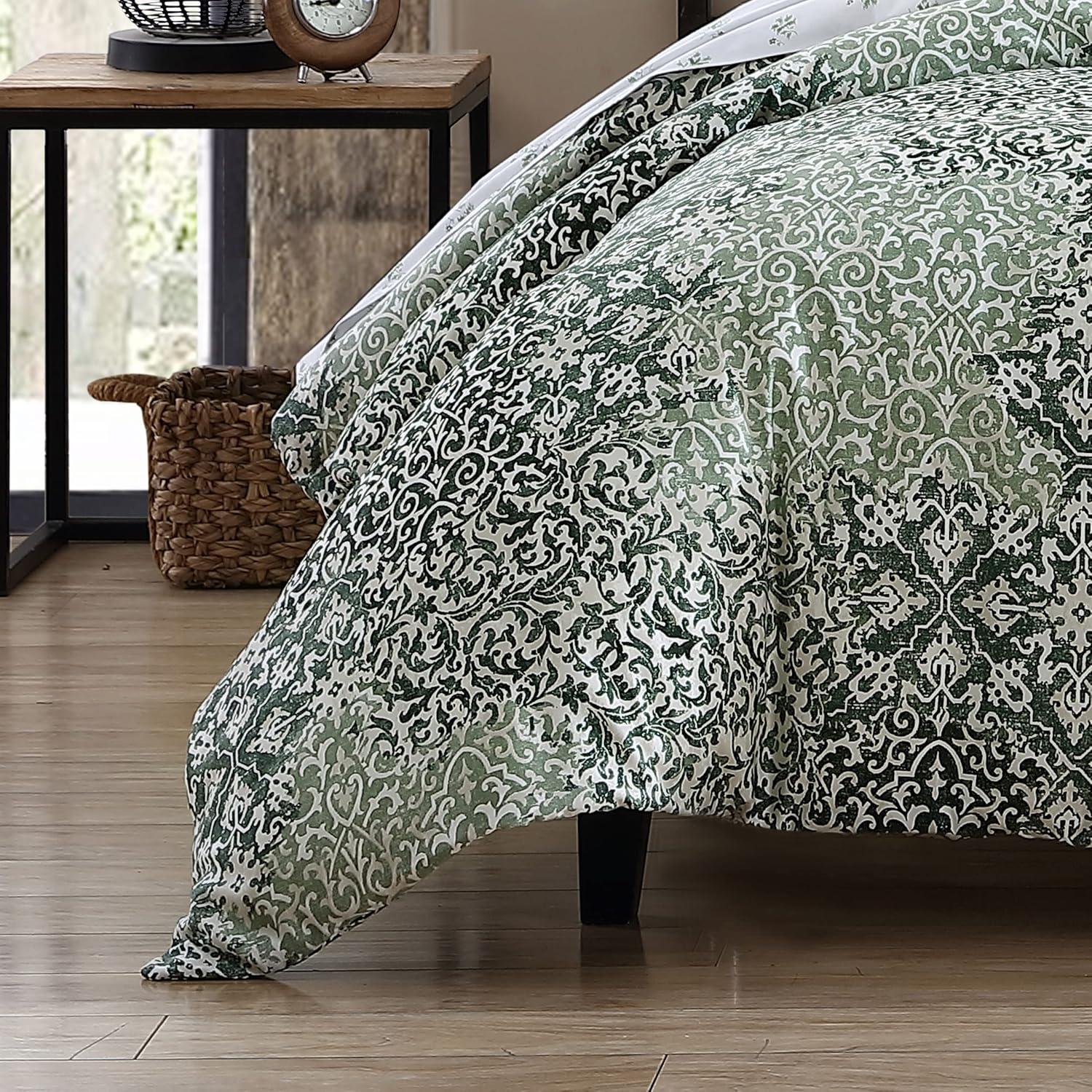 Abingdon Comforter set Green - Stone Cottage