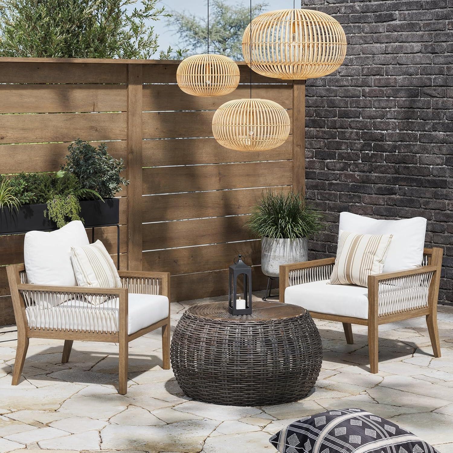 Nathan James Set of 2 Freya Outdoor Loveseat White