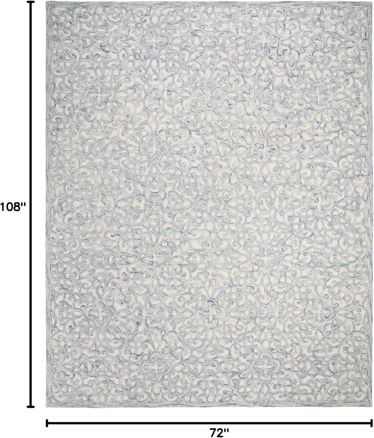 Trace TRC103 Hand Tufted Indoor Area Rug - Ivory/Pink - 6'x9' - Safavieh