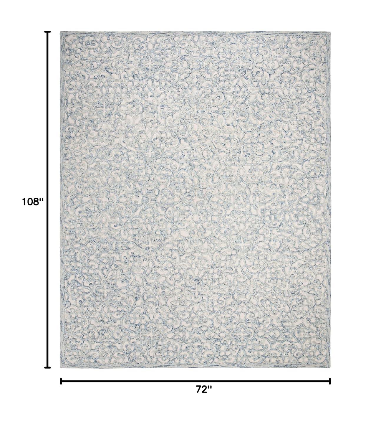 Trace TRC103 Hand Tufted Indoor Area Rug - Ivory/Pink - 6'x9' - Safavieh