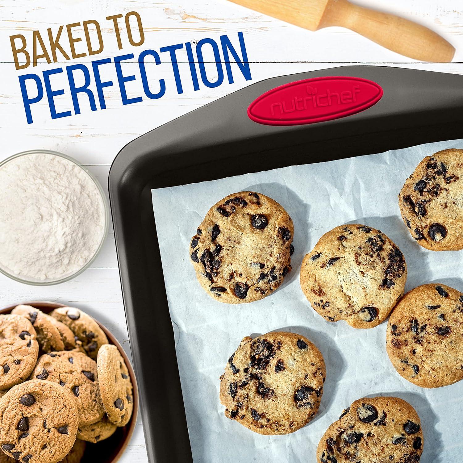 NutriChef NutriChef Non-Stick Steel 2 Piece Baking Sheet Set (Set of 2)