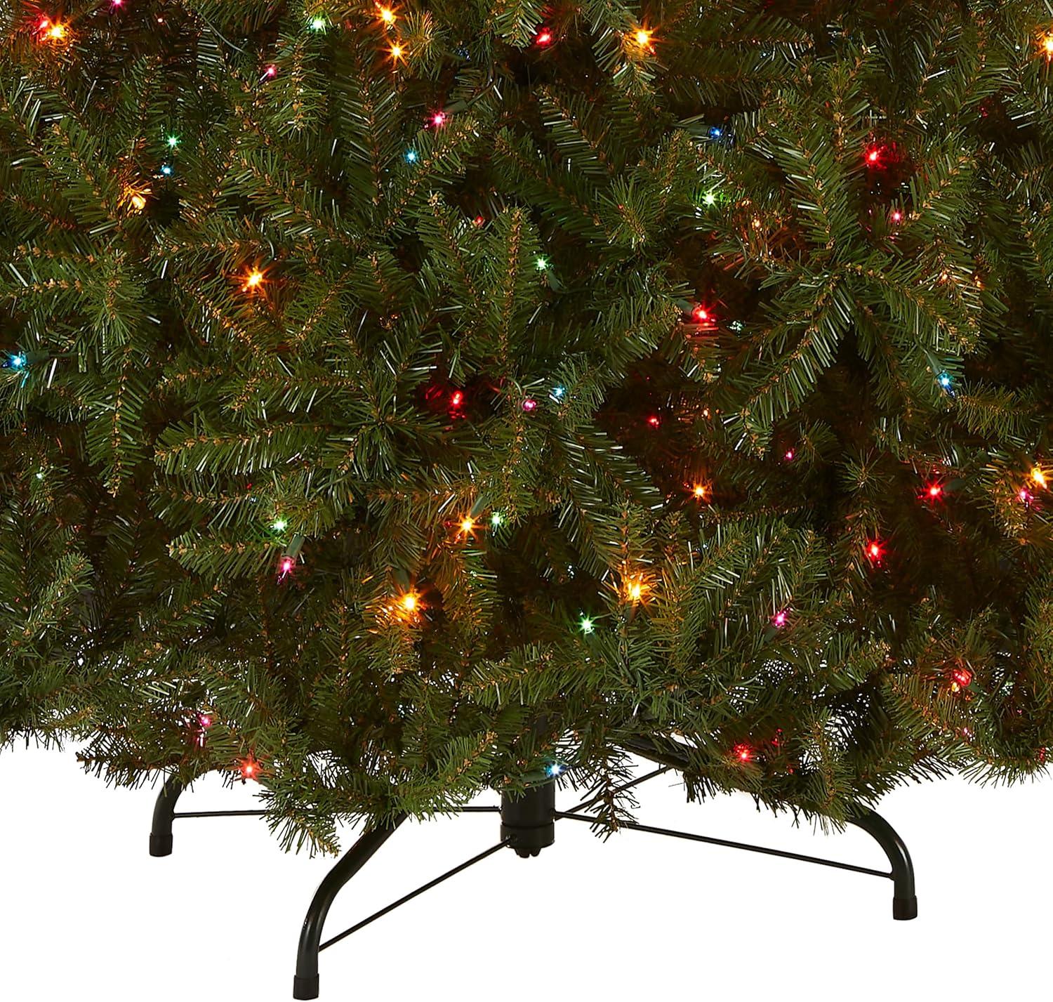 National Tree Company 4.5' Pre-Lit Dunhill Fir Hinged Artificial Christmas Tree with Clear Lights