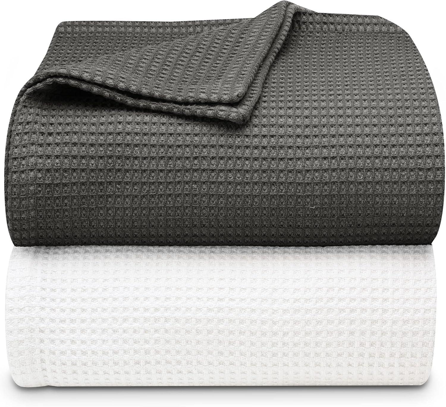 Vera Wang Vera Wang Waffleweave Cotton Blanket