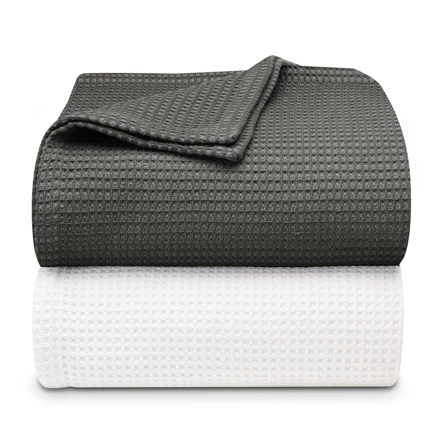 Vera Wang Vera Wang Waffleweave Cotton Blanket