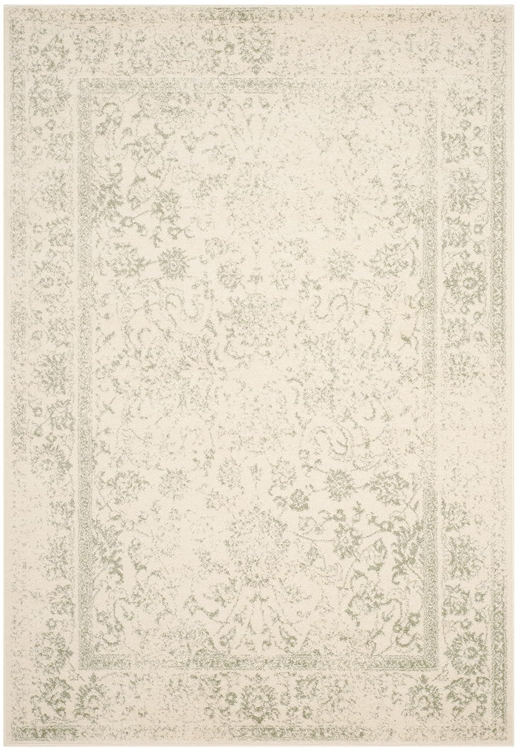 Adirondack ADR109 Machine Made Indoor Area Rug - Ivory/Sage - 8'x10' - Safavieh