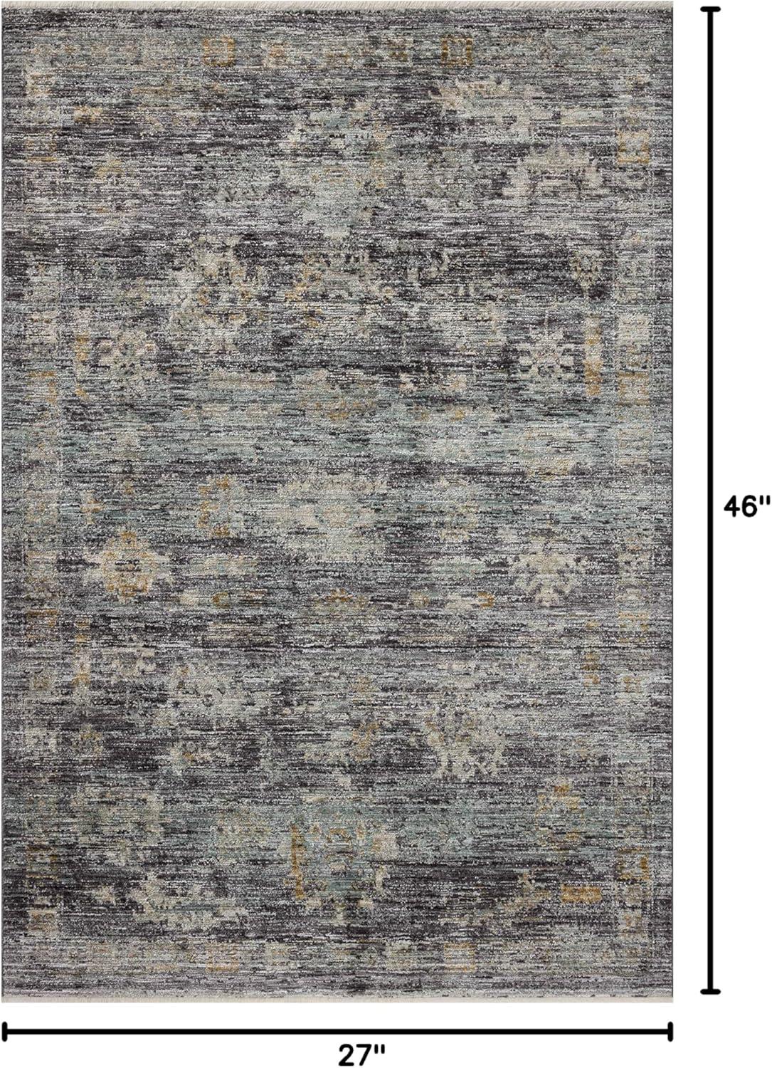 Jean Stoffer x Loloi Katherine Ink / Jade Area Rug