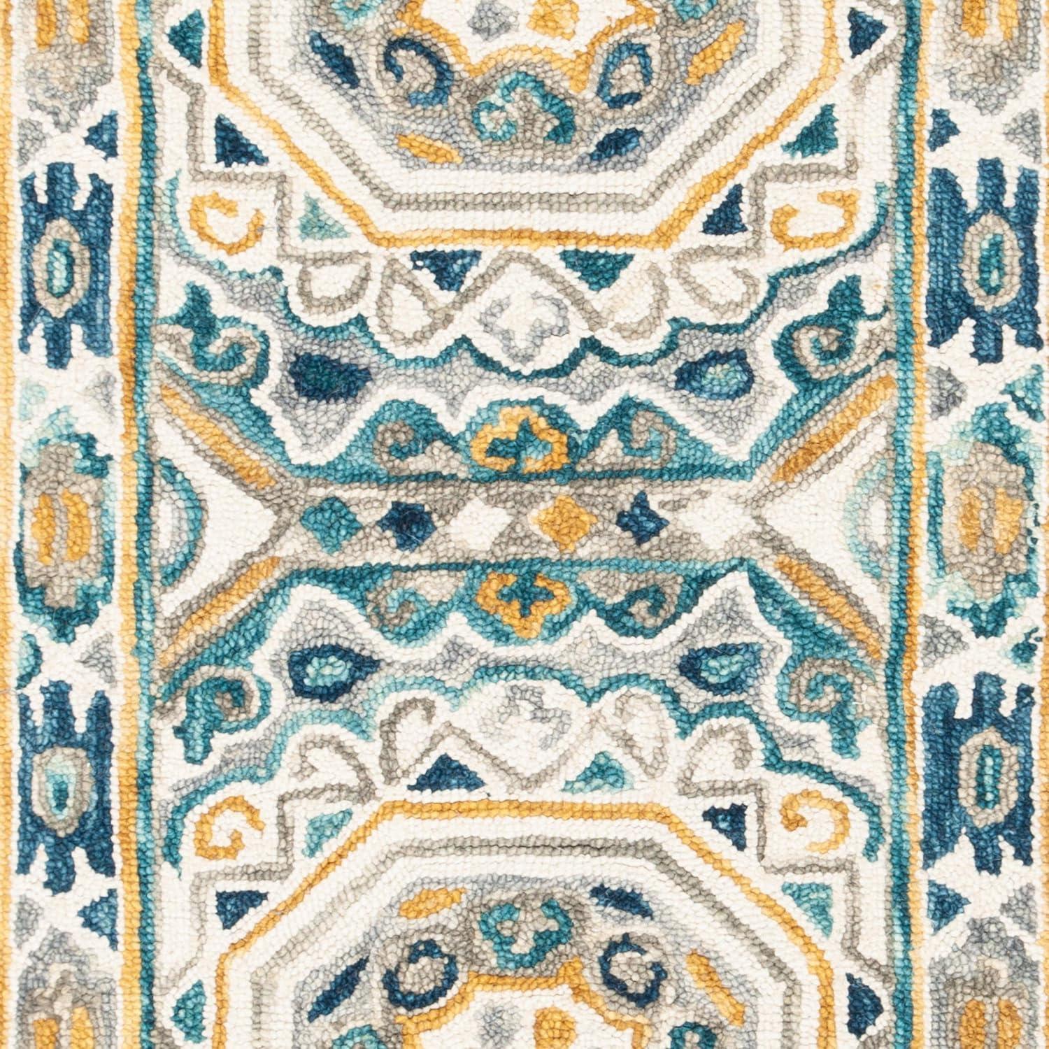 Aspen APN251 Hand Tufted Runner Rug - Ivory/Charcoal - 2'3" X 7' - Safavieh.