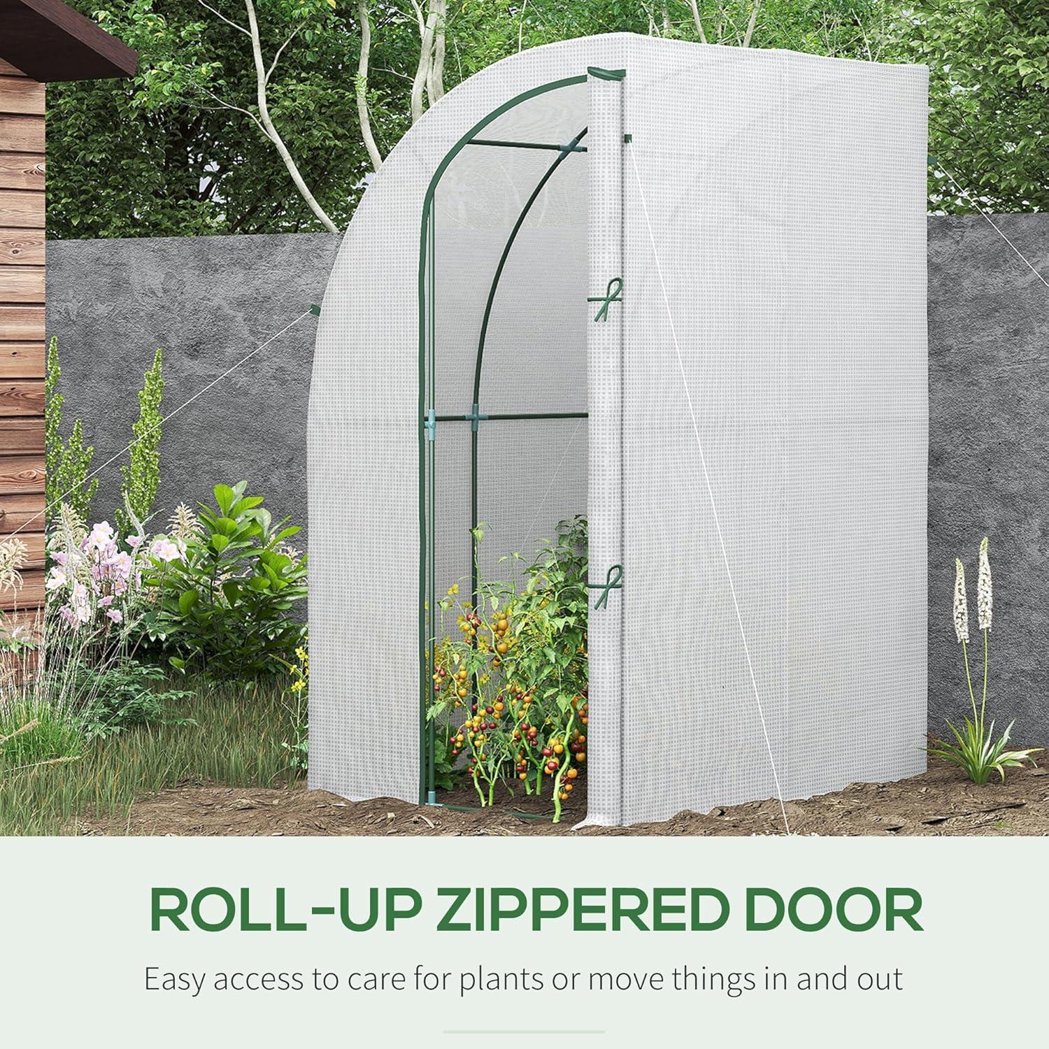 Outsunny 84" W x 84" D Lean-To Greenhouse