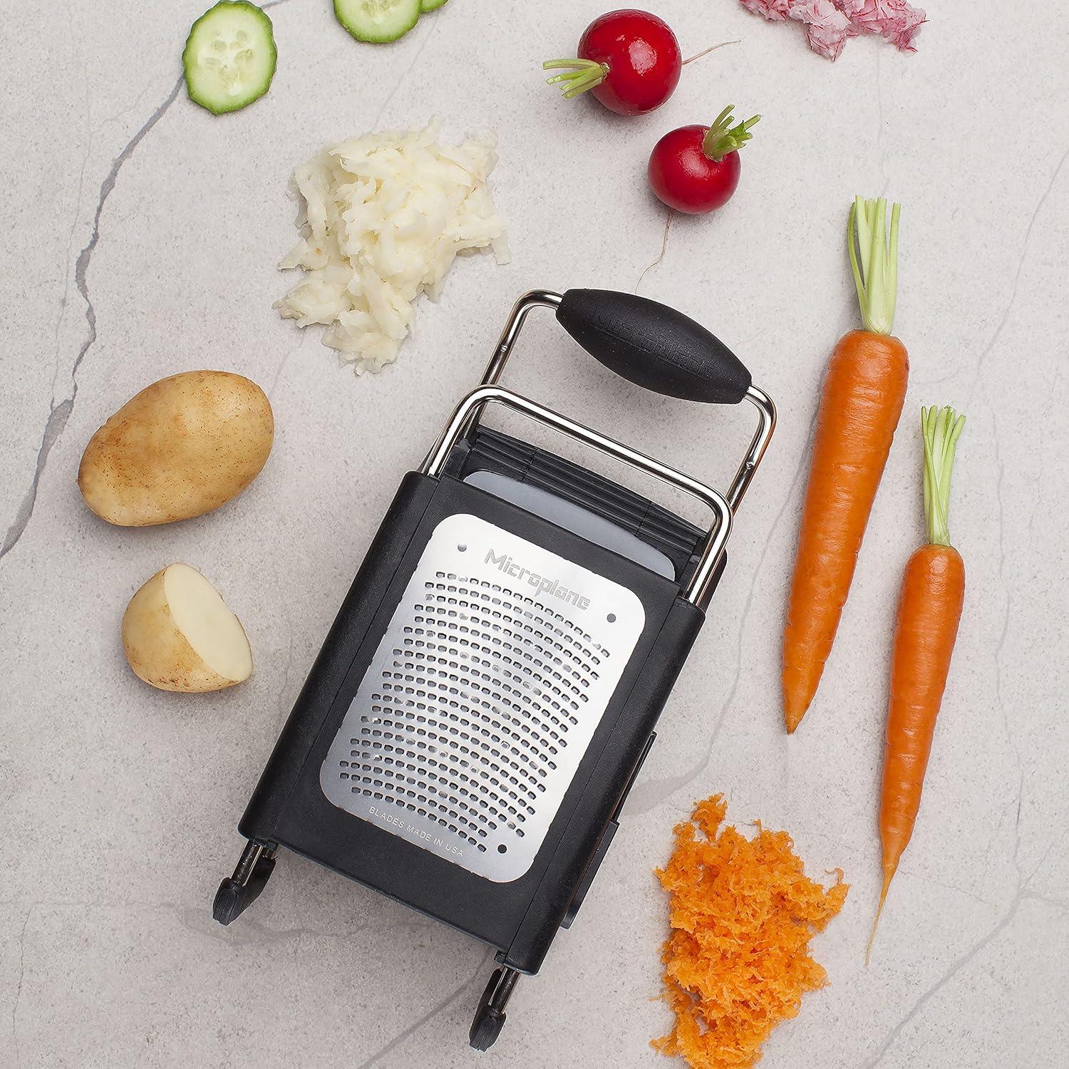 Microplane Black Stainless Steel 4-Sided Box Grater