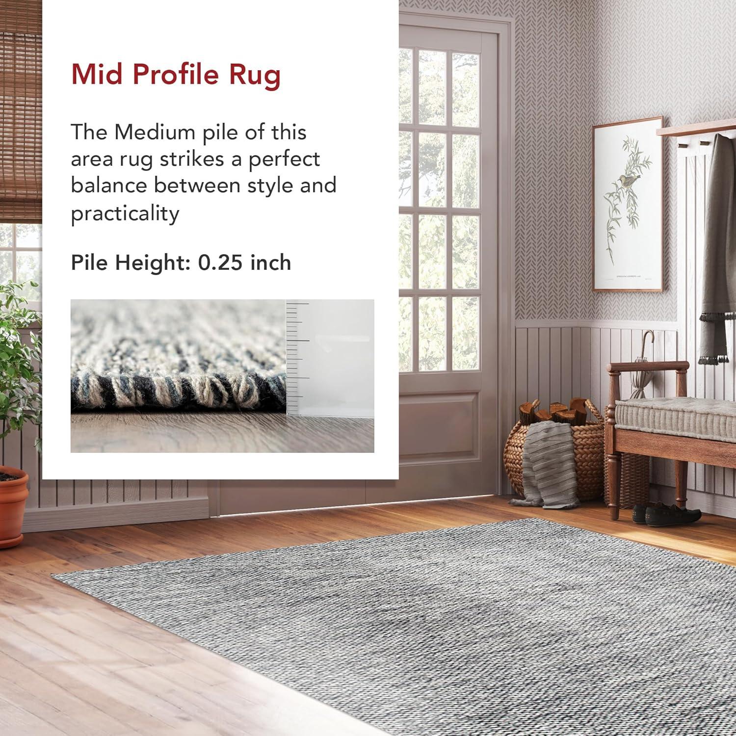 Nuloom Alessi Solid Farmhouse Cotton Kitchen Runner Indoor Area Rug - Hallway, Entryway, 2' 6" x 10', Gray