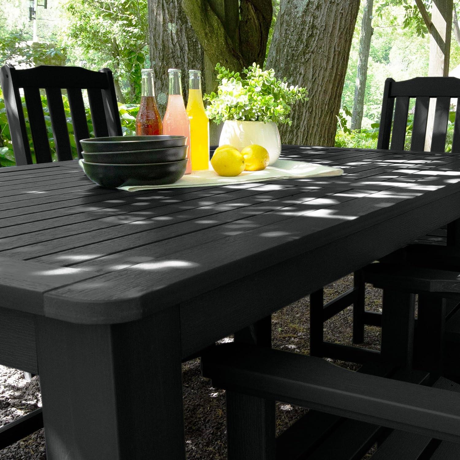 Highwood 7-pc Lehigh Dining Set - 42" x 72" Rectangle Table, Counter Height, Outdoor, Eco-friendly, Synthetic Wood